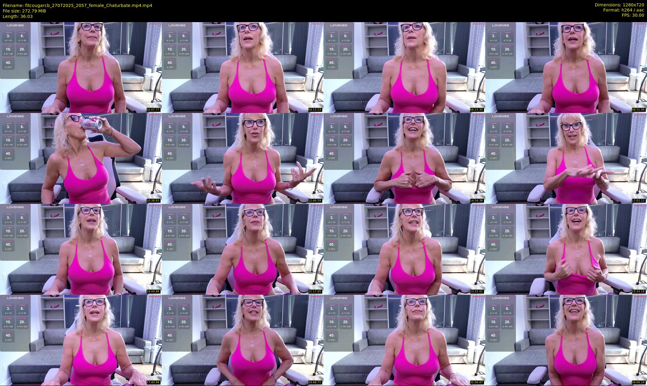 fitcougarcb — 37 minute Chaturbate female cam show recording, 720p, Jul 27, 2025