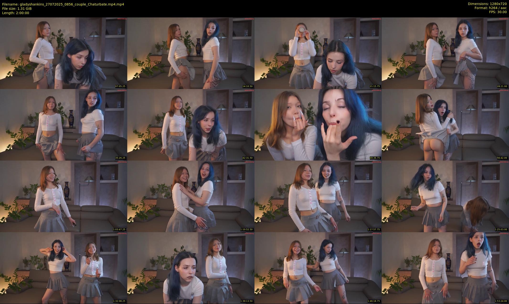 gladyshankins — 120 minute Chaturbate female cam show recording, 720p, Jul 27, 2025