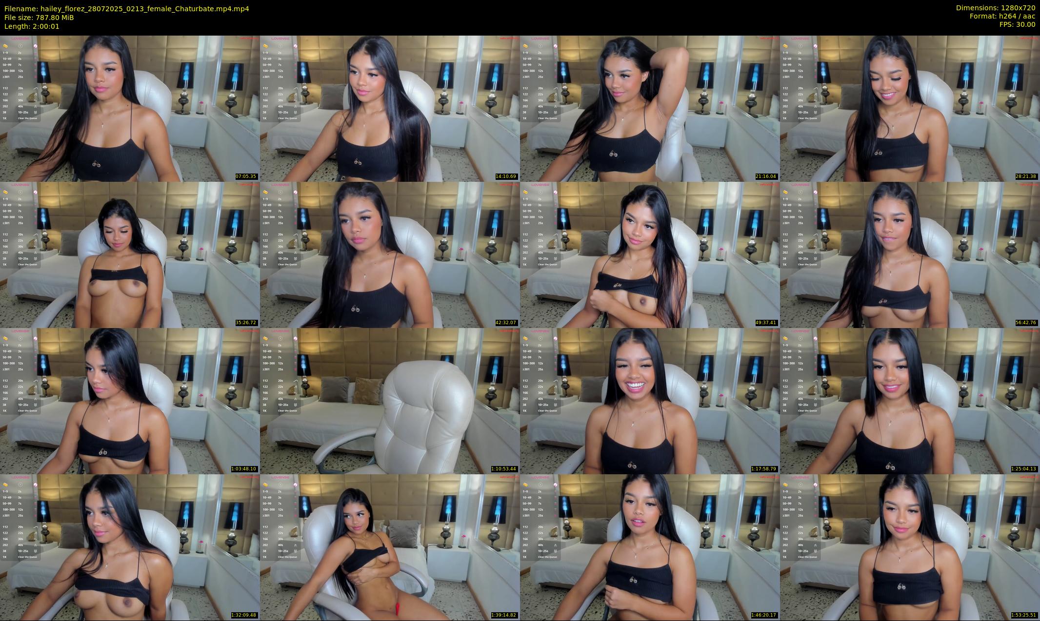 hailey_florez — 121 minute Chaturbate female cam show recording, 720p, Jul 28, 2025