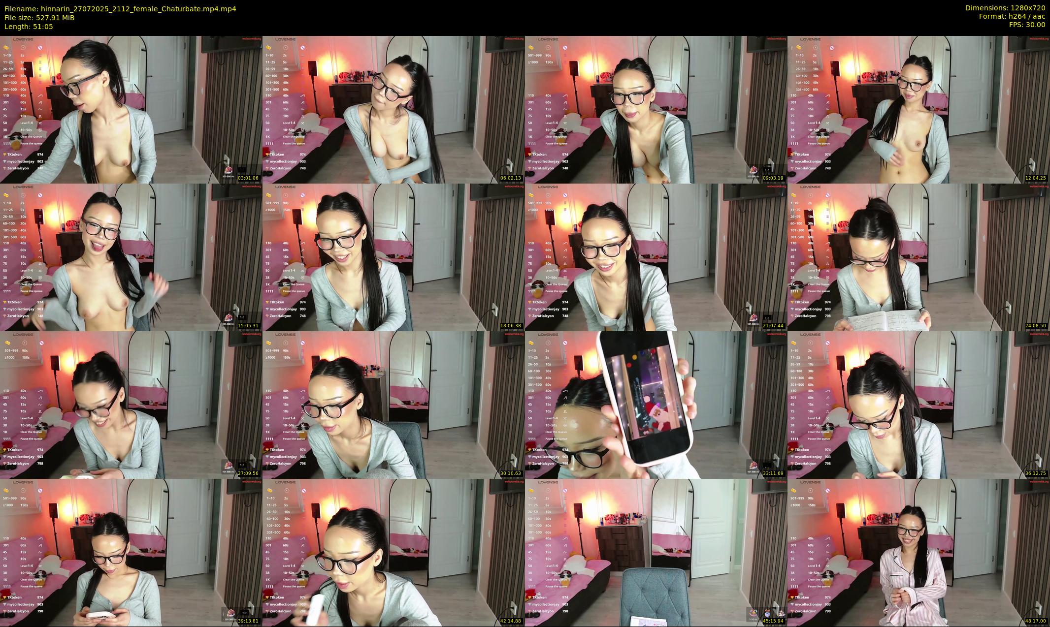 hinnarin — 52 minute Chaturbate female cam show recording, 720p, Jul 27, 2025