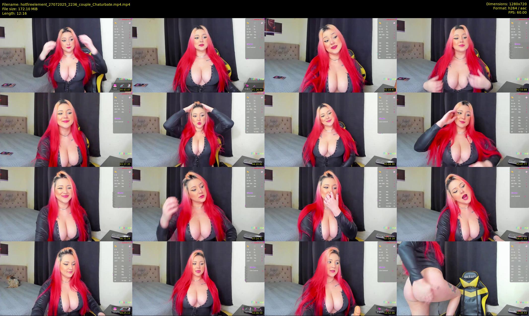 hotfireelement — 13 minute Chaturbate couple cam show recording, 720p, Jul 27, 2025