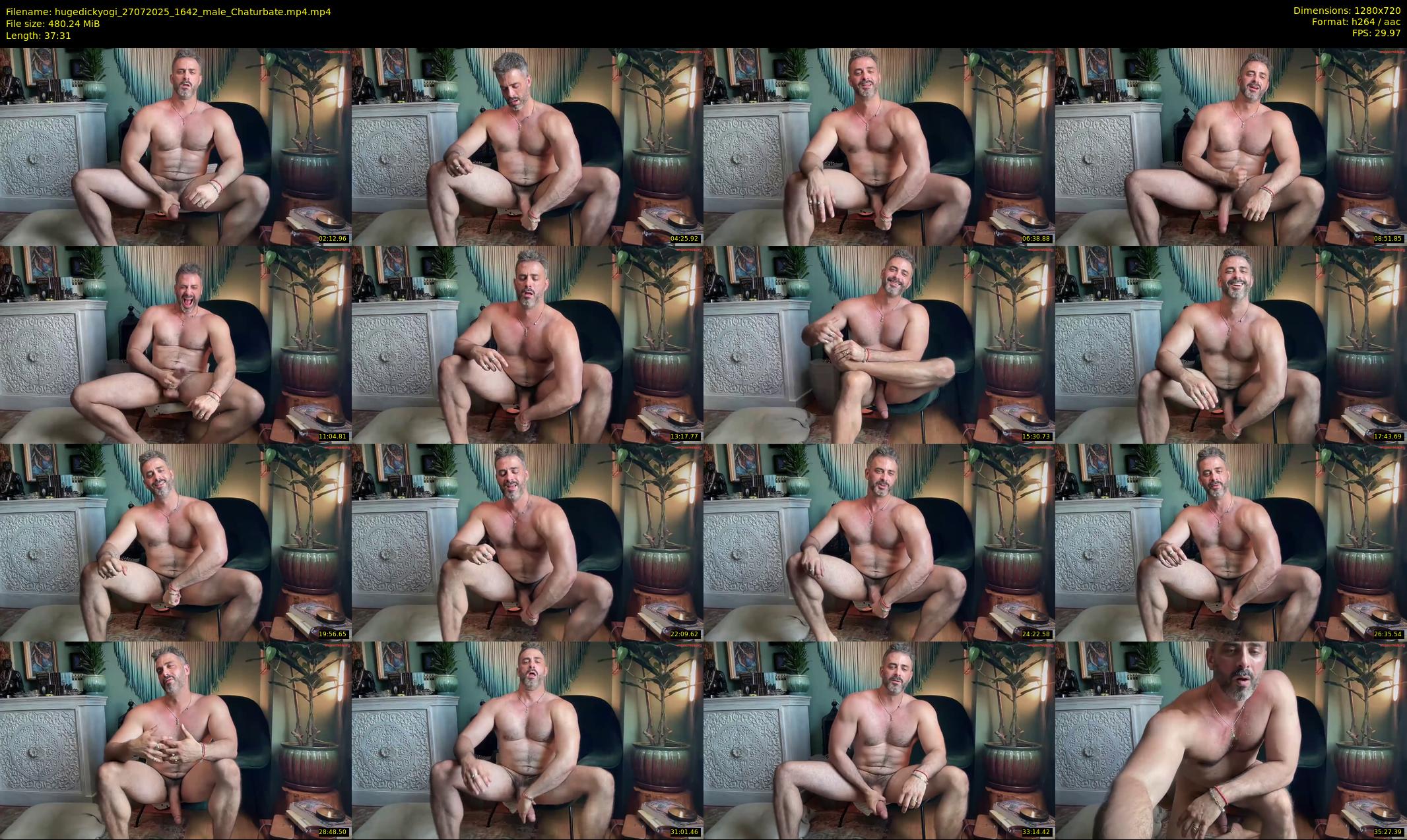 hugedickyogi — 38 minute Chaturbate male cam show recording, 720p, Jul 27, 2025