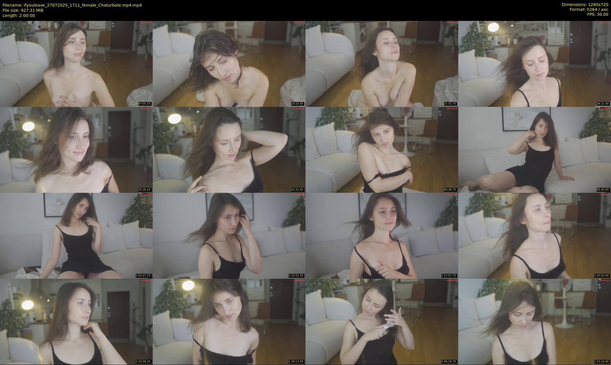 ifyouleave — 120 minute Chaturbate female cam show recording, 720p, Jul 27, 2025