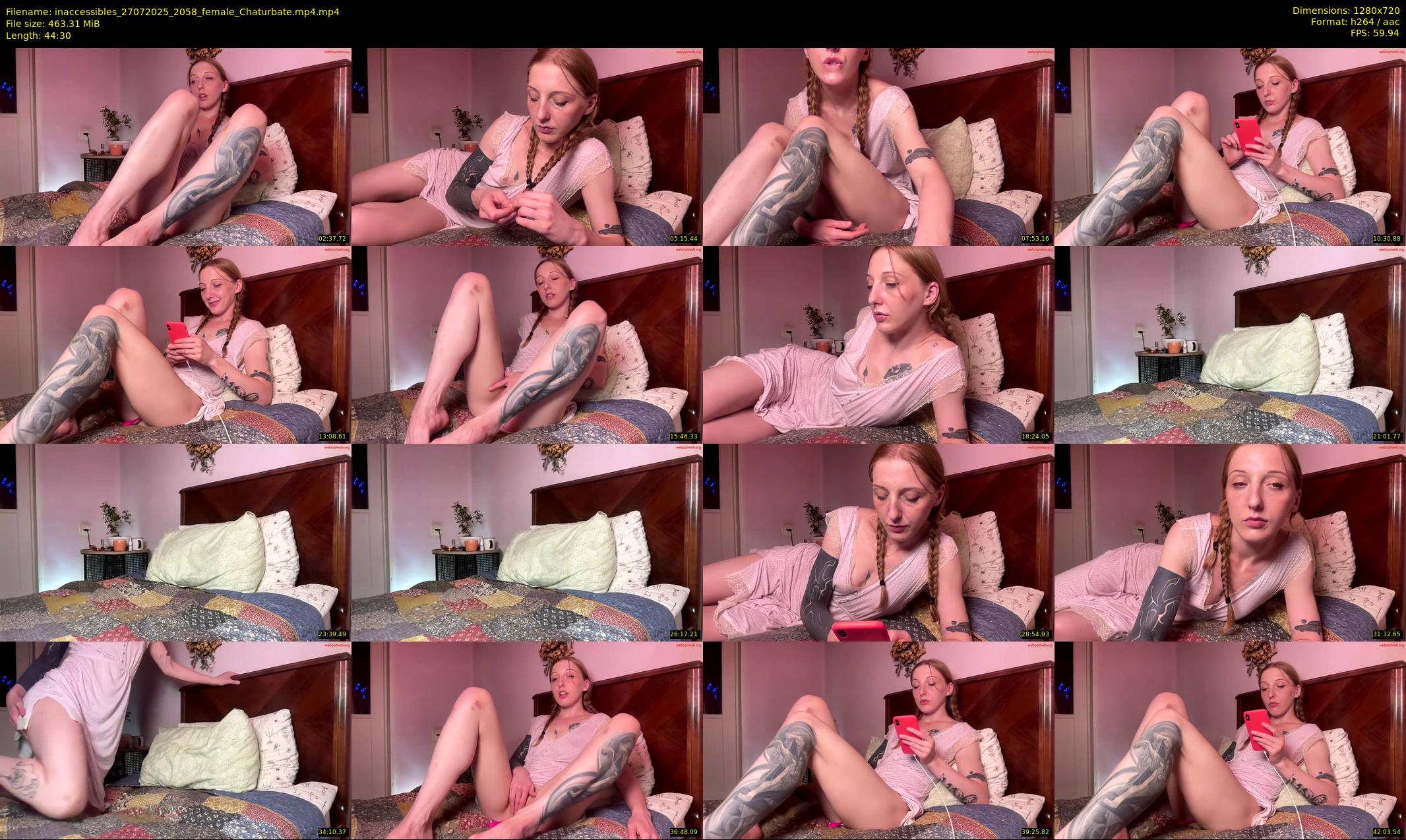 inaccessibles — 45 minute Chaturbate female cam show recording, 720p, Jul 27, 2025