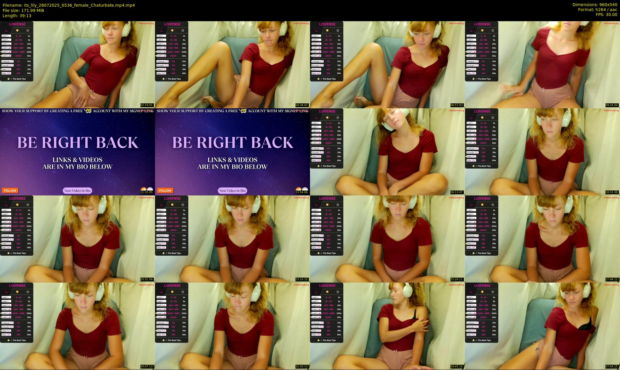 its_lily — 40 minute Chaturbate female cam show recording, 480p, Jul 28, 2025