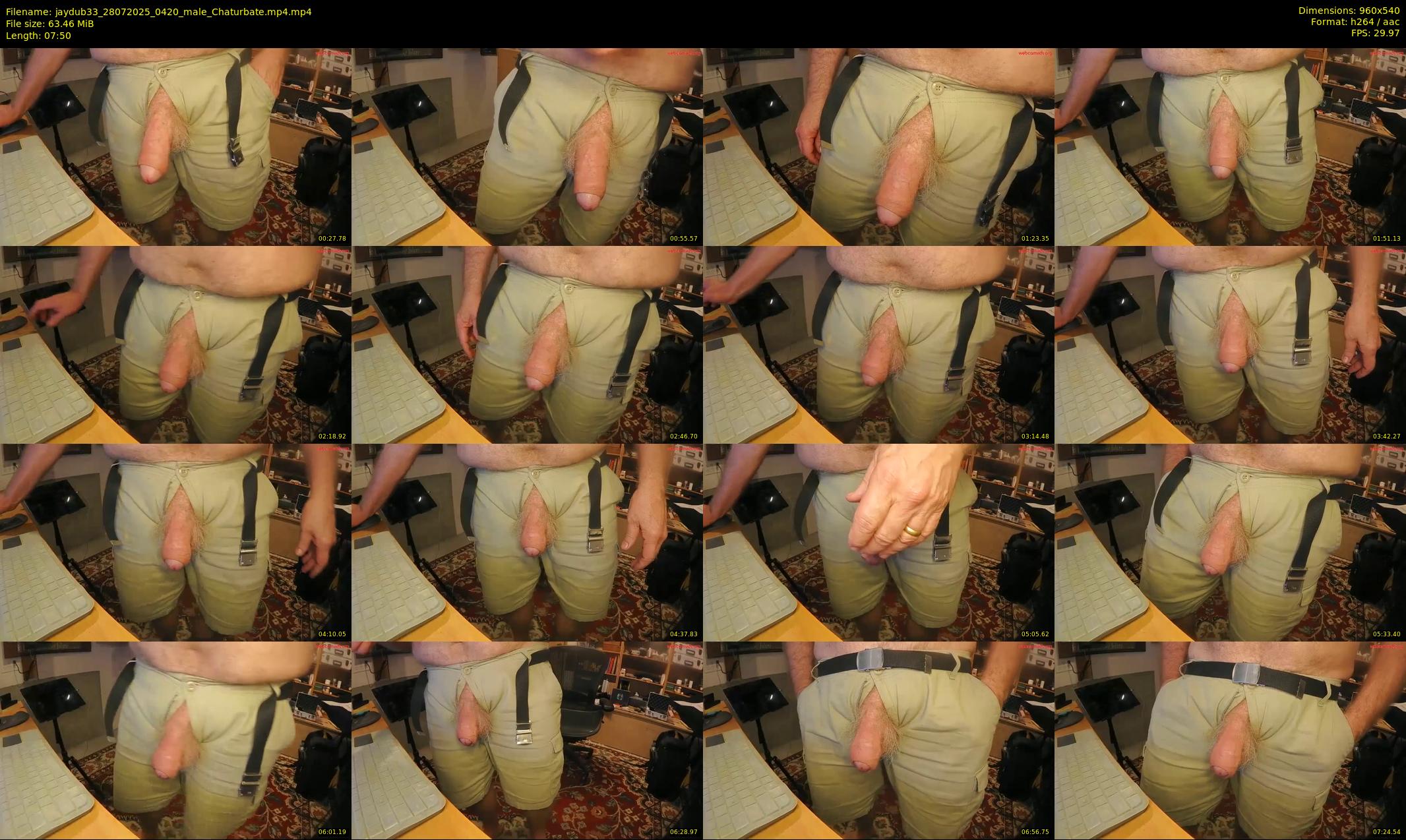 jaydub33 — 8 minute Chaturbate male cam show recording, 480p, Jul 28, 2025