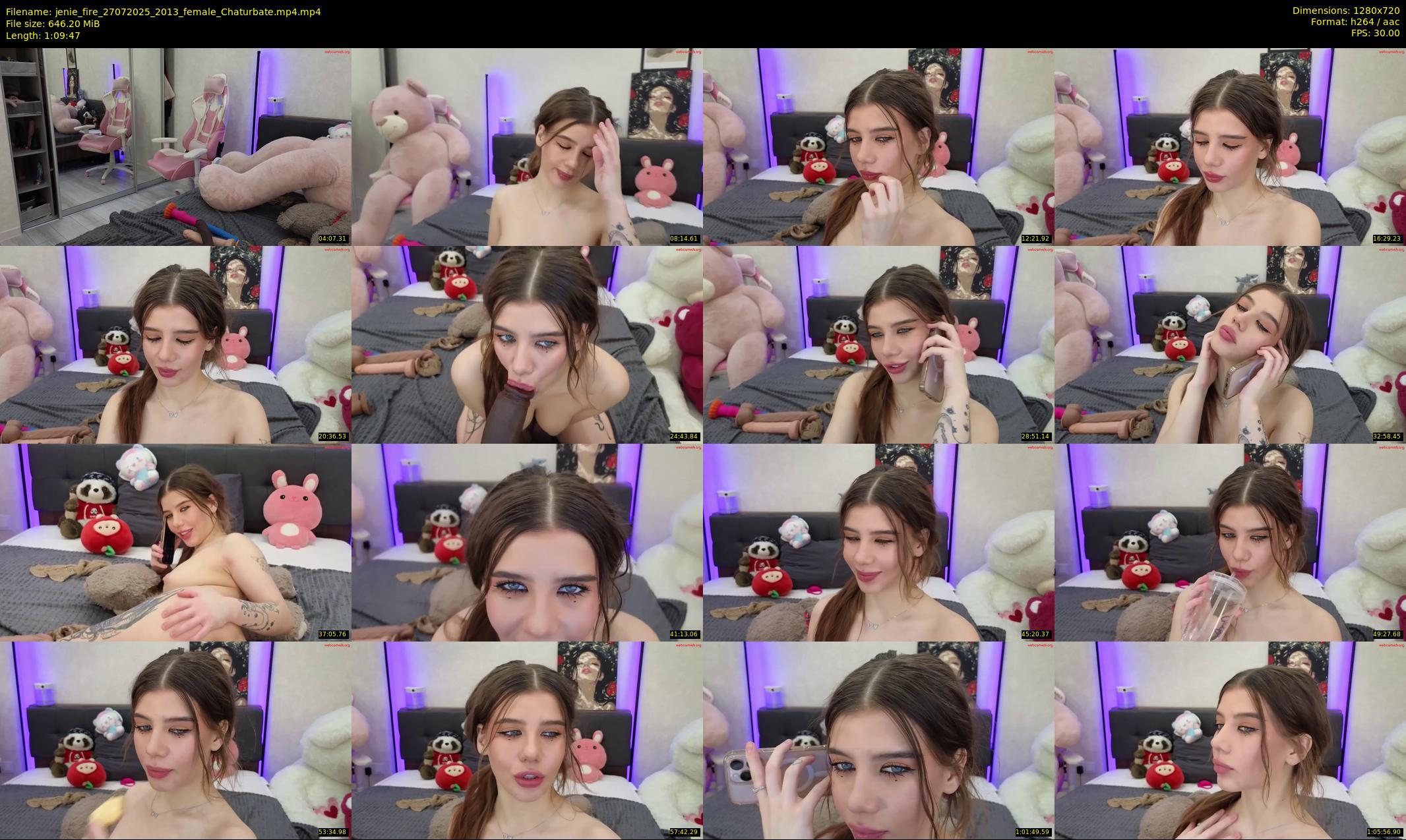 jenie_fire — 70 minute Chaturbate female cam show recording, 720p, Jul 27, 2025