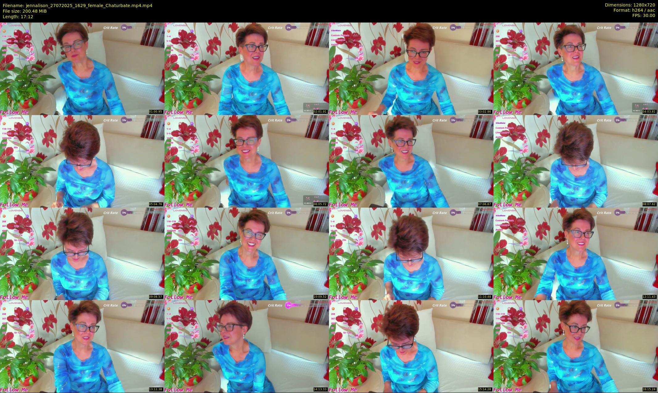 jennalison — 18 minute Chaturbate female cam show recording, 720p, Jul 27, 2025