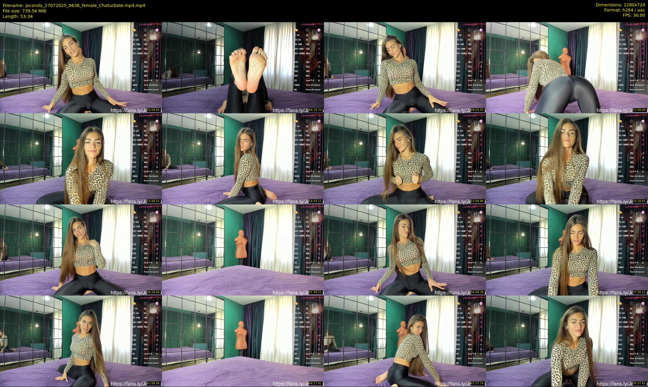 joconda — 54 minute Chaturbate female cam show recording, 720p, Jul 27, 2025