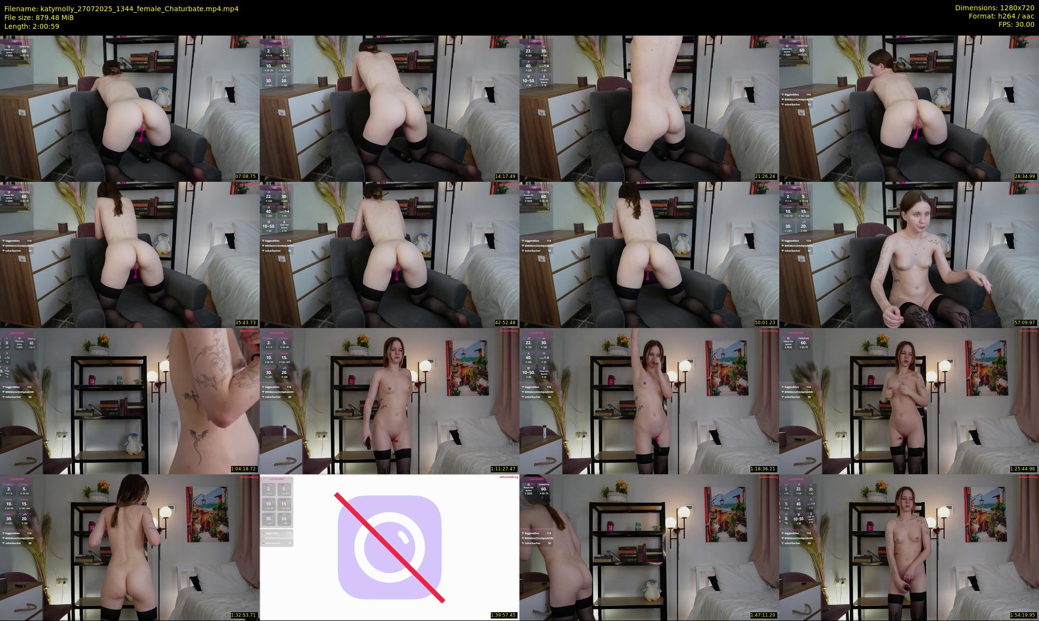 katymolly — 121 minute Chaturbate female cam show recording, 720p, Jul 27, 2025