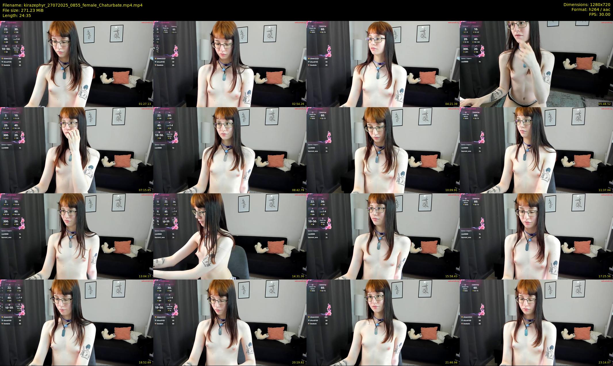 kirazephyr — 25 minute Chaturbate female cam show recording, 720p, Jul 27, 2025