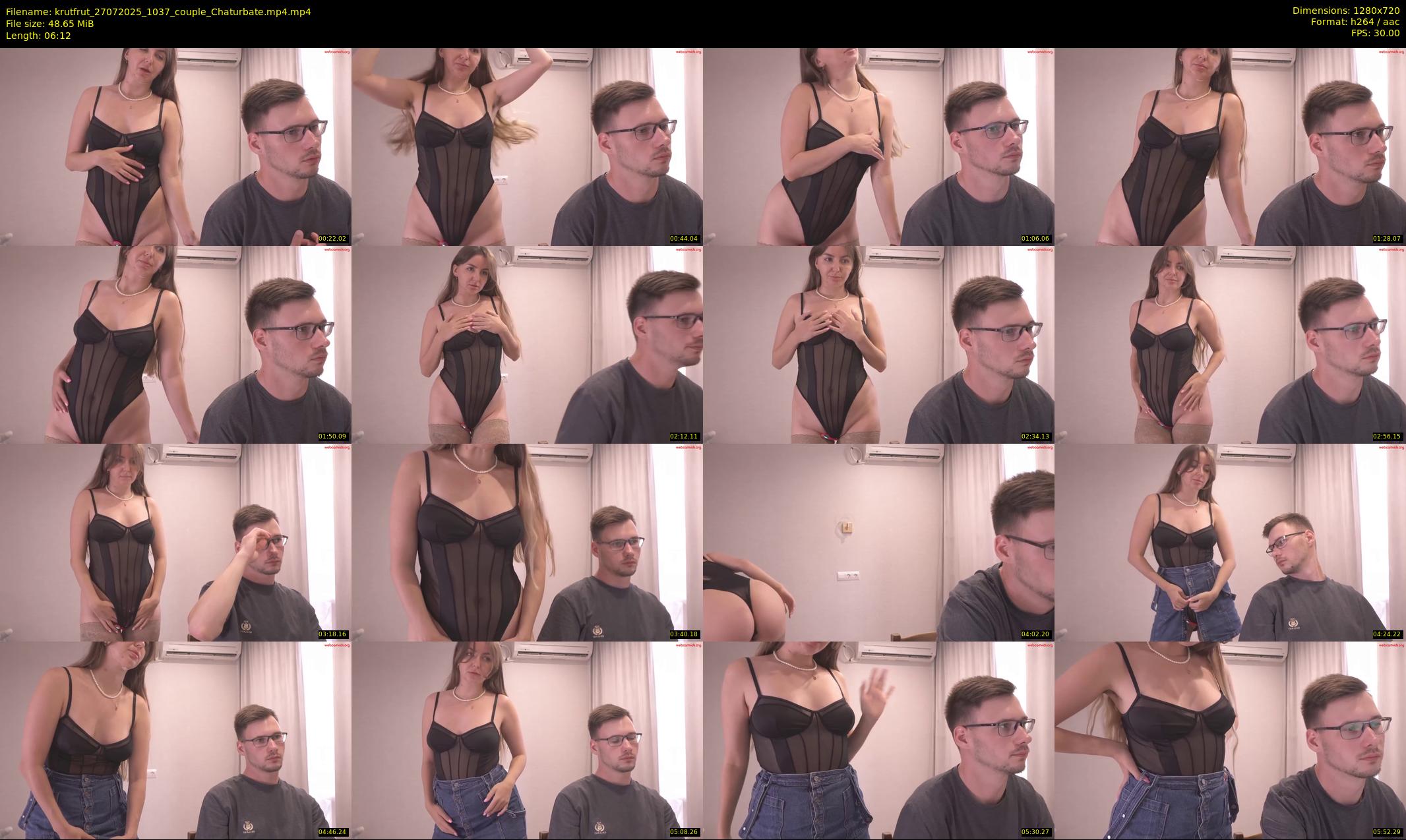 krutfrut — 7 minute Chaturbate couple cam show recording, 720p, Jul 27, 2025