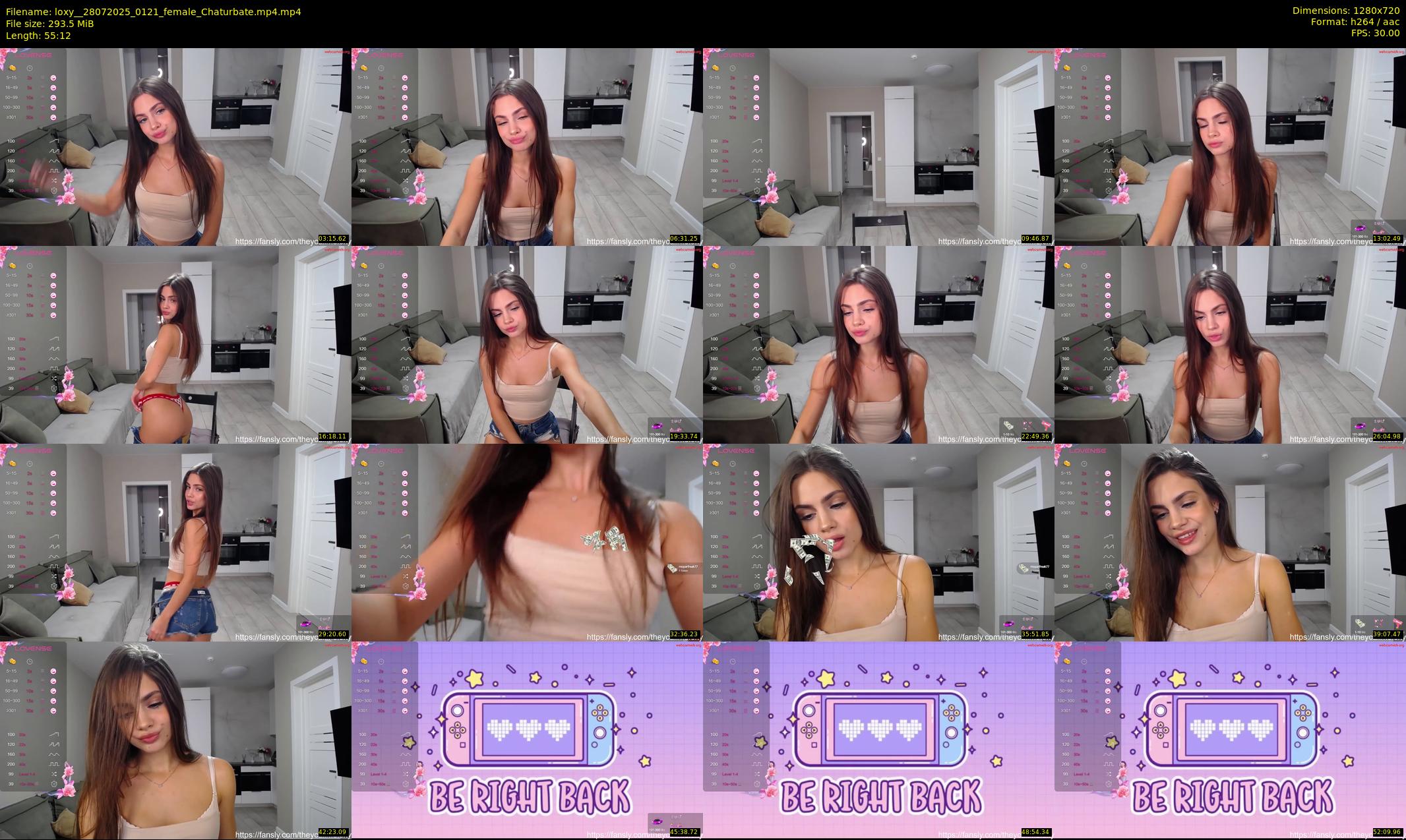 loxy_ — 56 minute Chaturbate female cam show recording, 720p, Jul 28, 2025