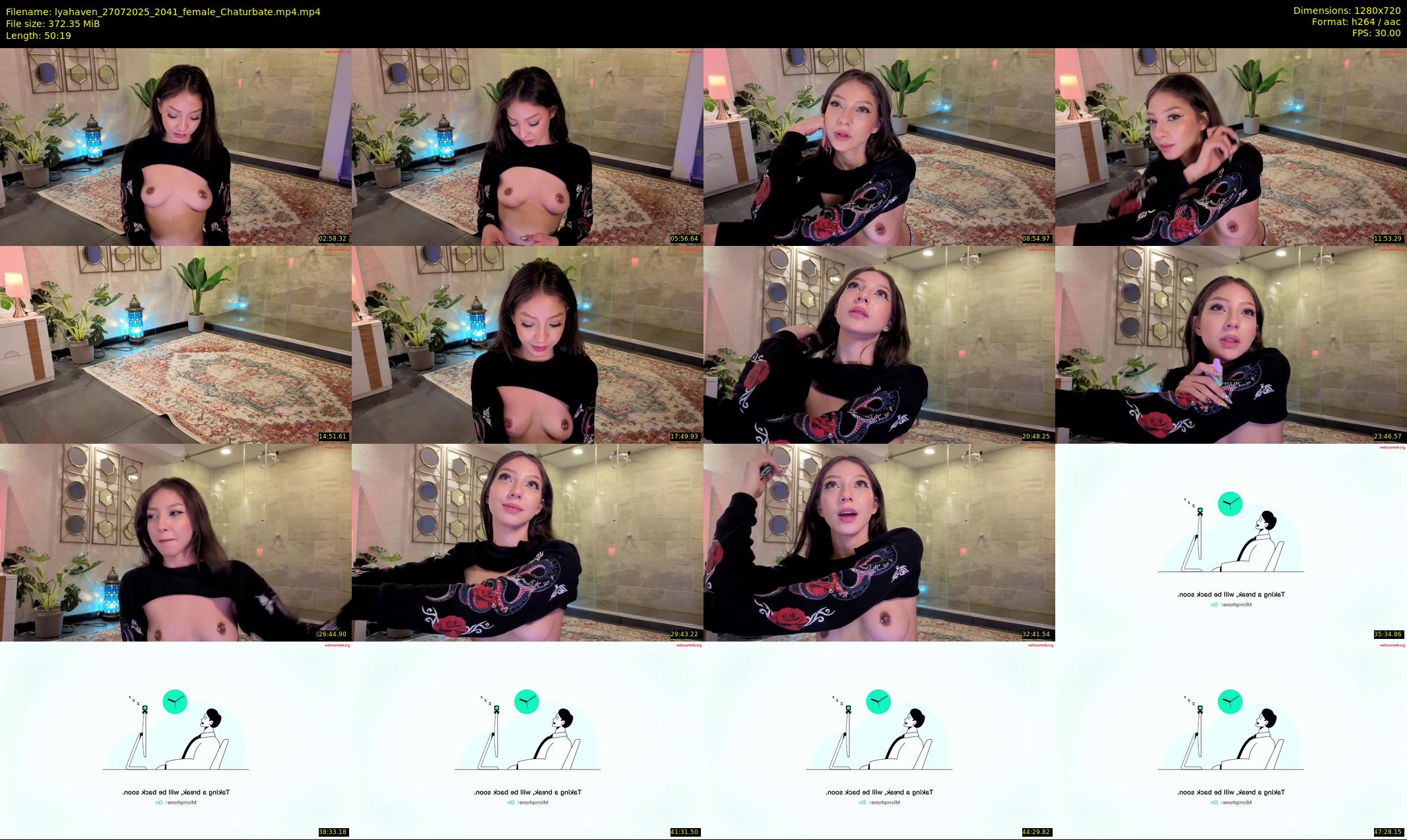 lyahaven — 51 minute Chaturbate female cam show recording, 720p, Jul 27, 2025