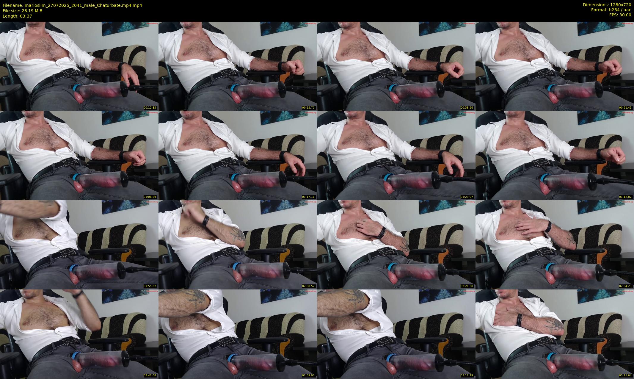 marioslim — 4 minute Chaturbate male cam show recording, 720p, Jul 27, 2025