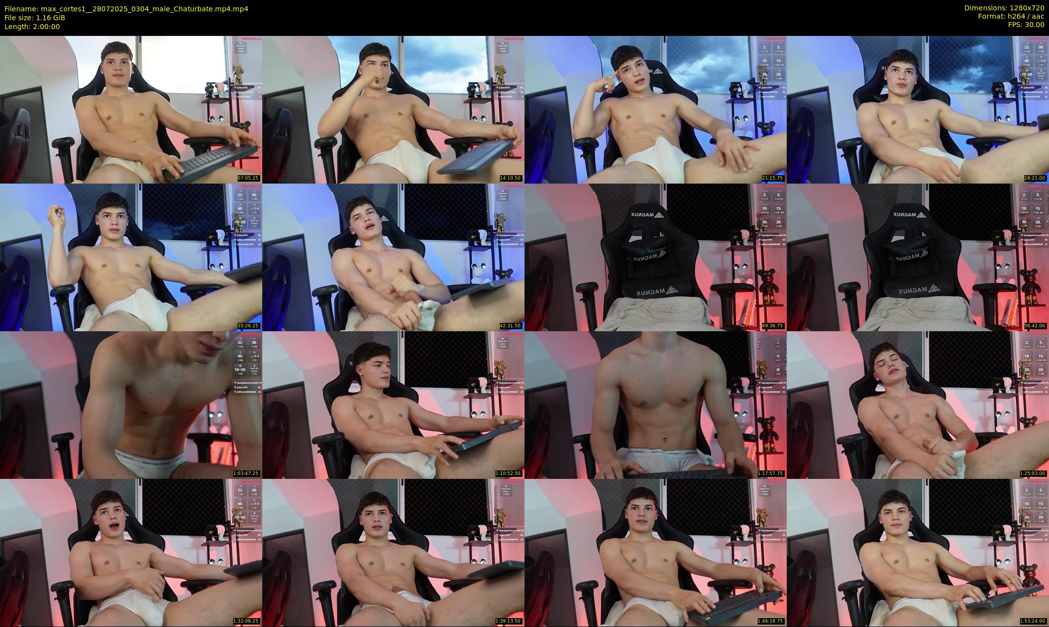 max_cortes1_ — 120 minute Chaturbate male cam show recording, 720p, Jul 28, 2025