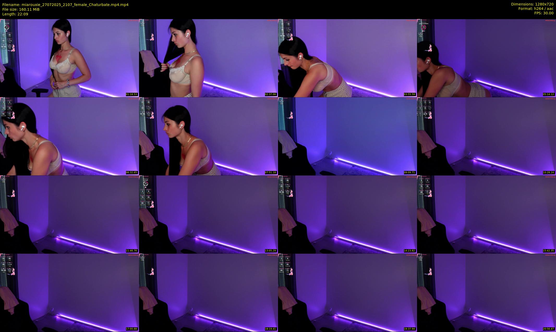 miarouxie — 23 minute Chaturbate female cam show recording, 720p, Jul 27, 2025