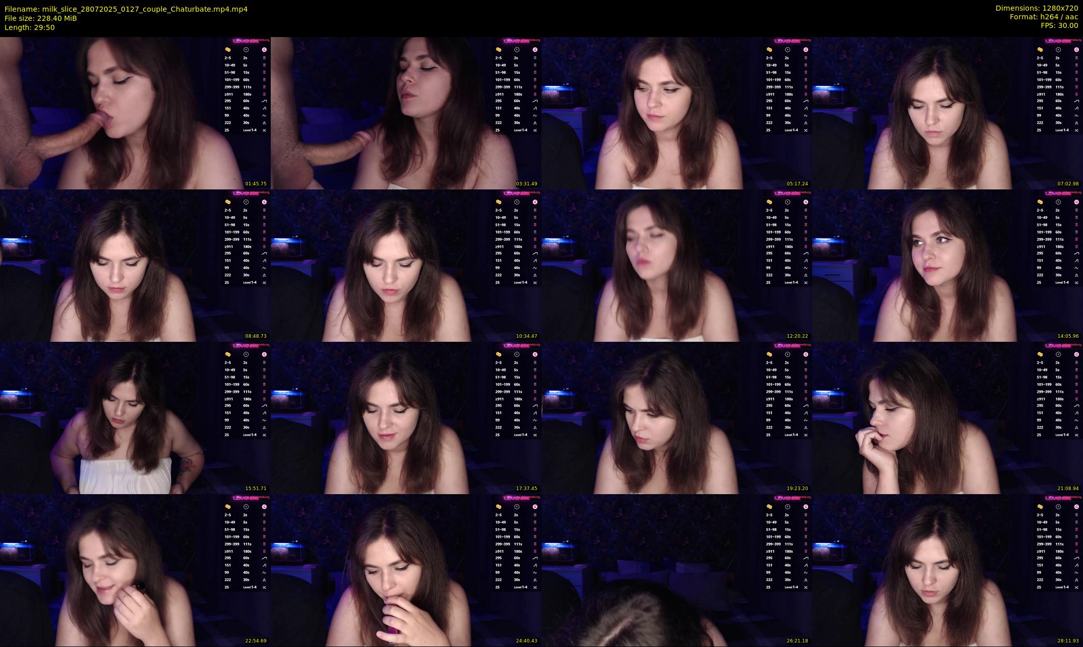 milk_slice — 30 minute Chaturbate couple cam show recording, 720p, Jul 28, 2025