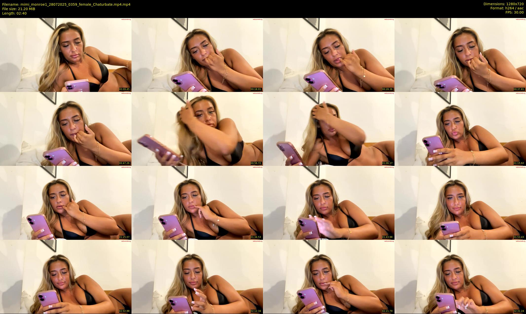 mimi_monroe1 — 3 minute Chaturbate female cam show recording, 720p, Jul 28, 2025