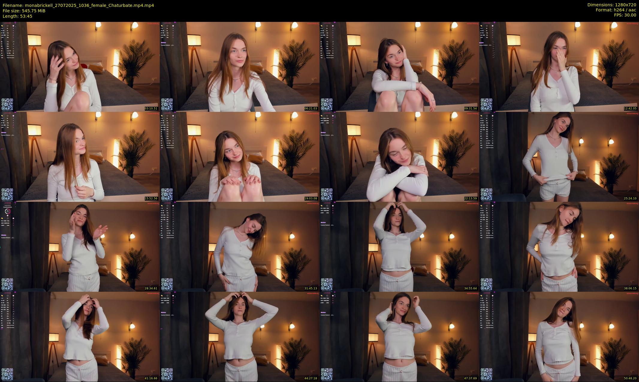 monabrickell — 54 minute Chaturbate female cam show recording, 720p, Jul 27, 2025
