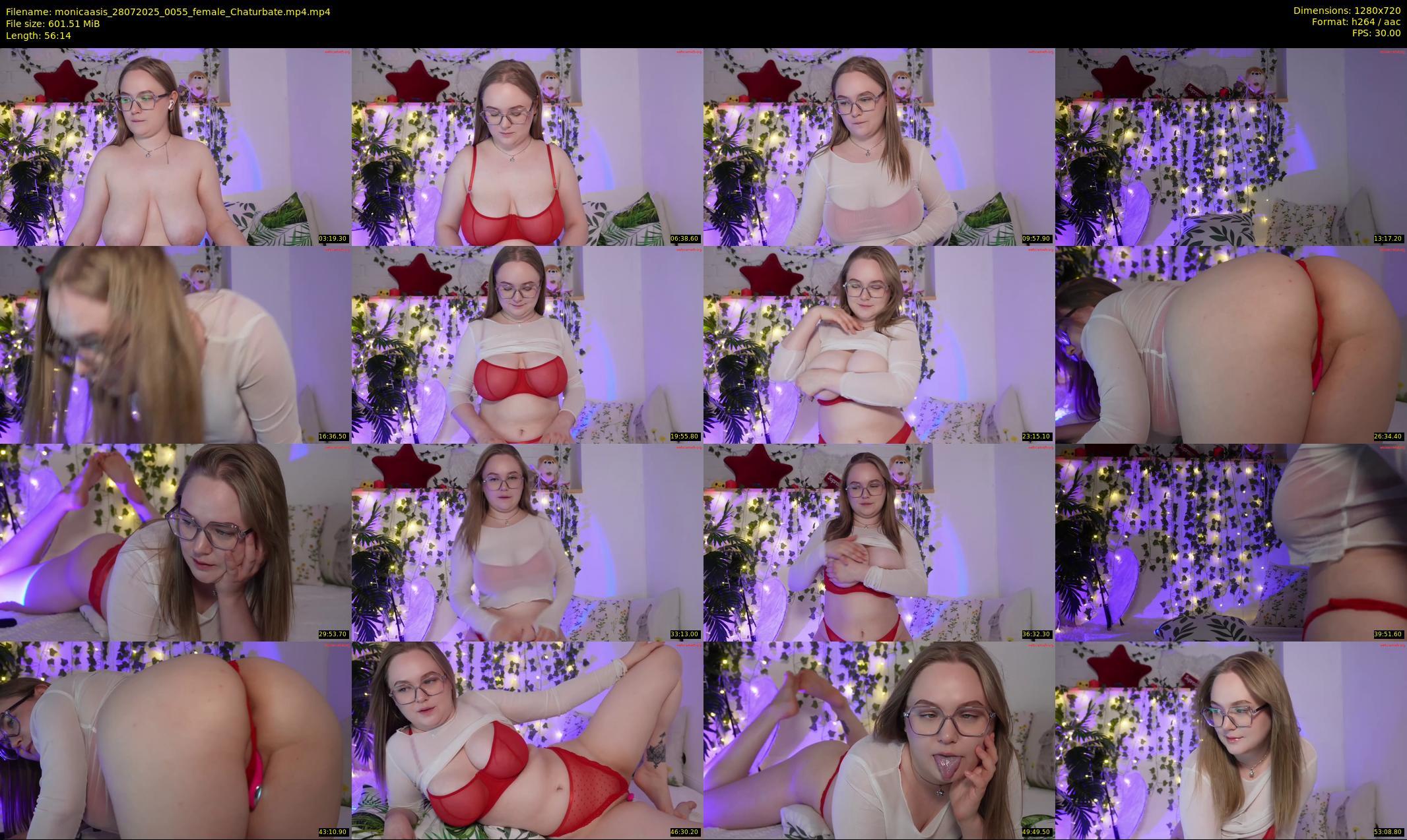 monicaasis — 57 minute Chaturbate female cam show recording, 720p, Jul 28, 2025