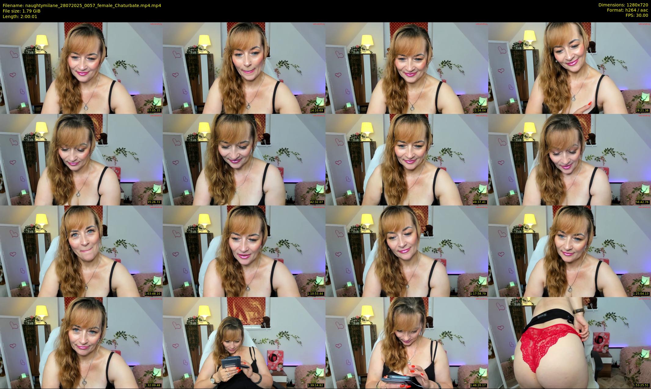 naughtymilane — 121 minute Chaturbate female cam show recording, 720p, Jul 28, 2025