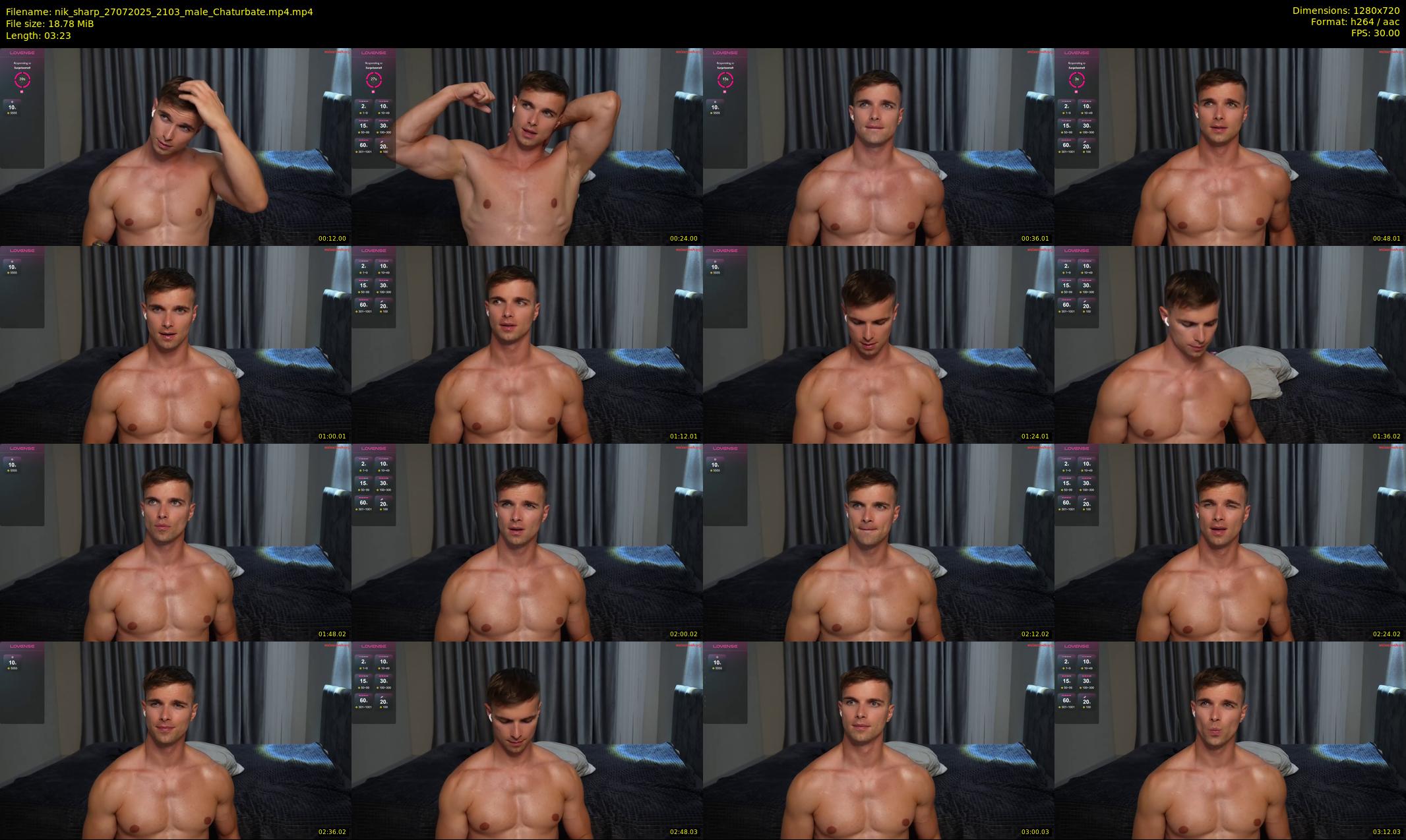 nik_sharp — 4 minute Chaturbate male cam show recording, 720p, Jul 27, 2025