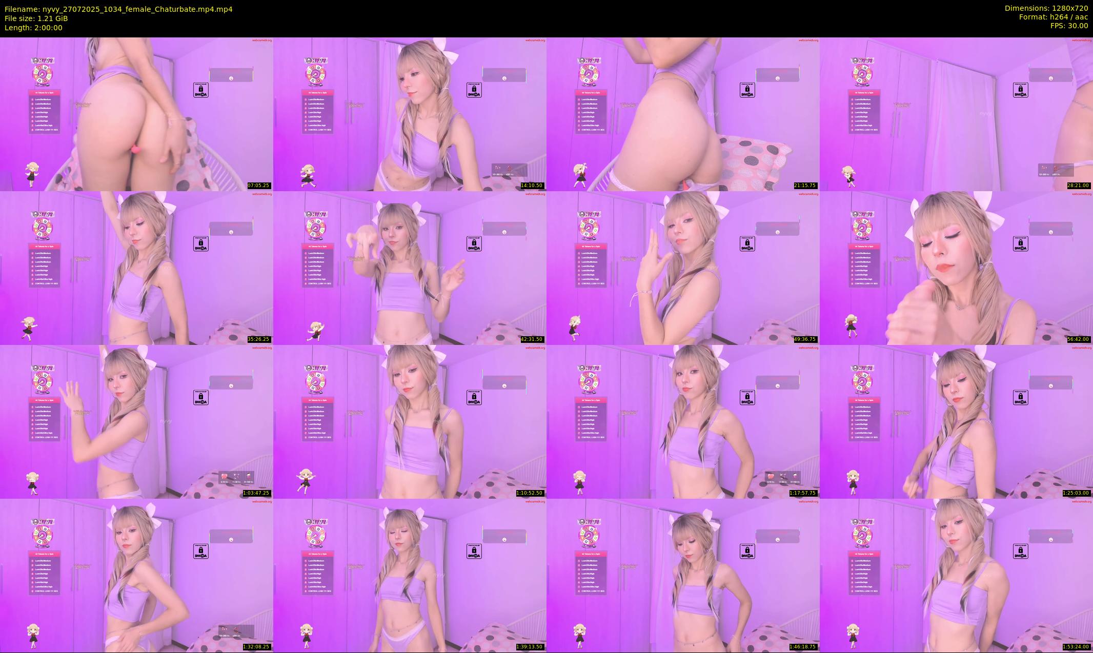 nyvy — 120 minute Chaturbate female cam show recording, 720p, Jul 27, 2025