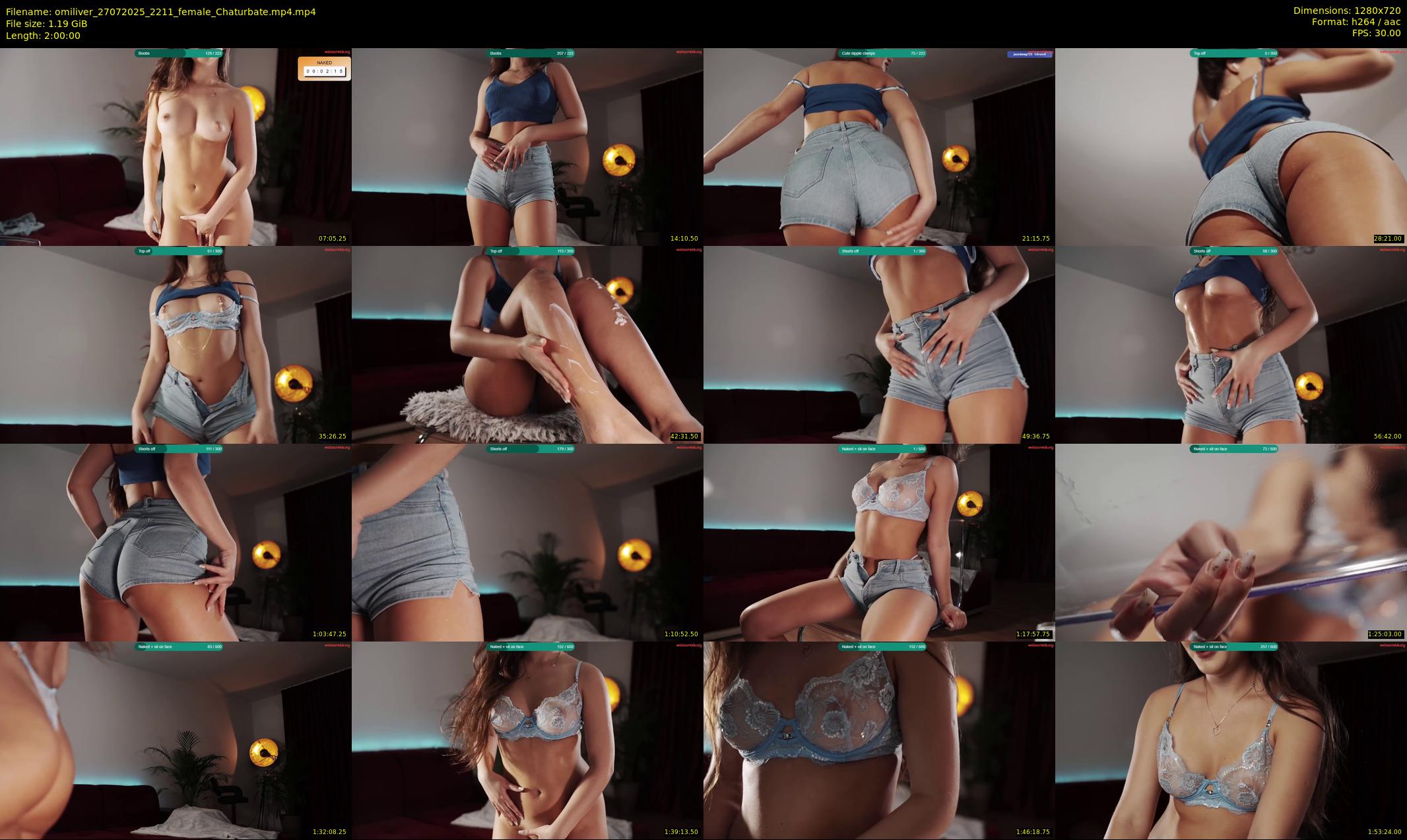 omiliver — 120 minute Chaturbate female cam show recording, 720p, Jul 27, 2025