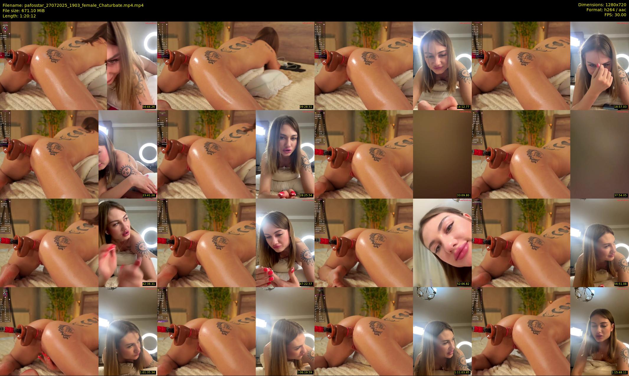 pafosstar — 81 minute Chaturbate female cam show recording, 720p, Jul 27, 2025