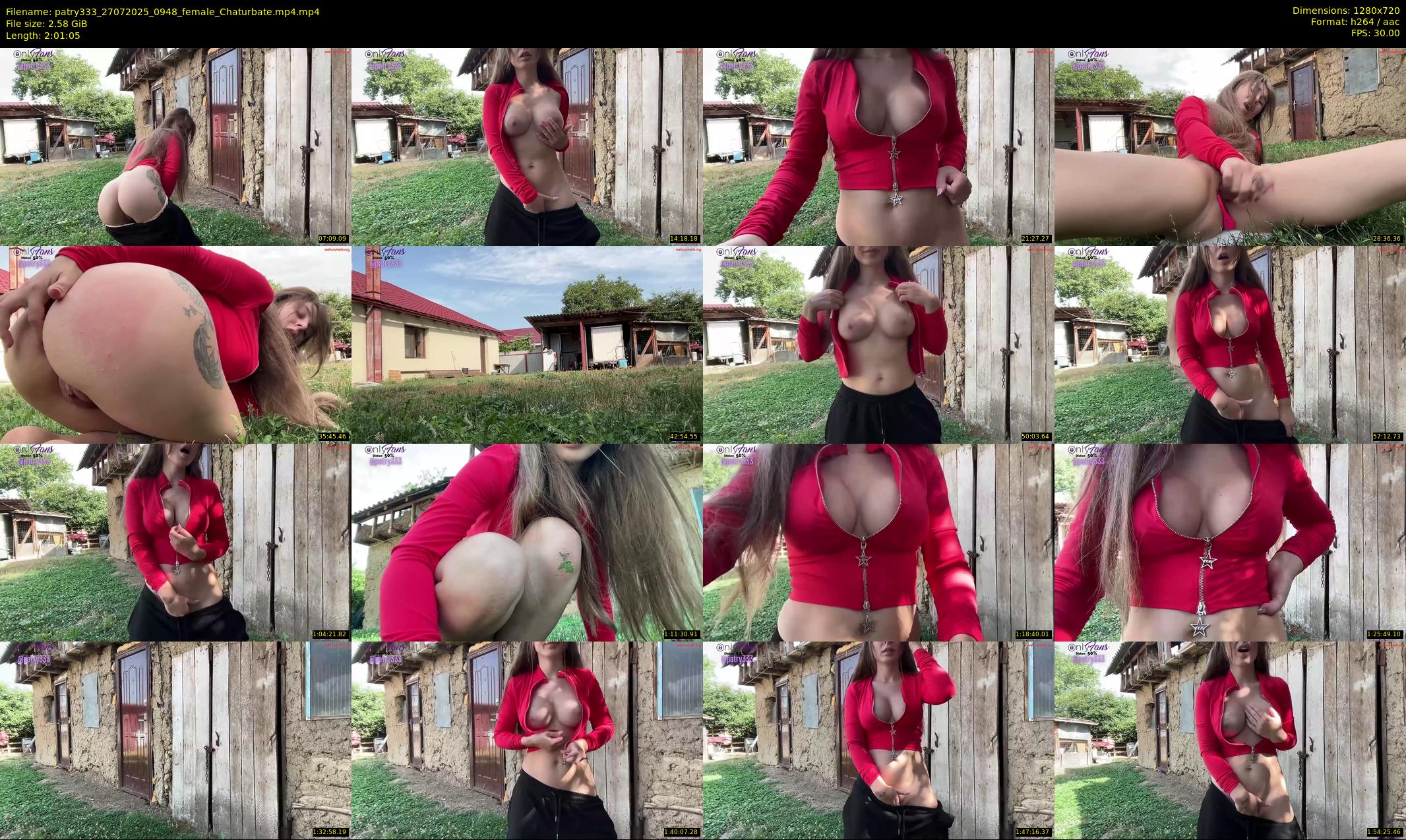 patry333 — 122 minute Chaturbate female cam show recording, 720p, Jul 27, 2025