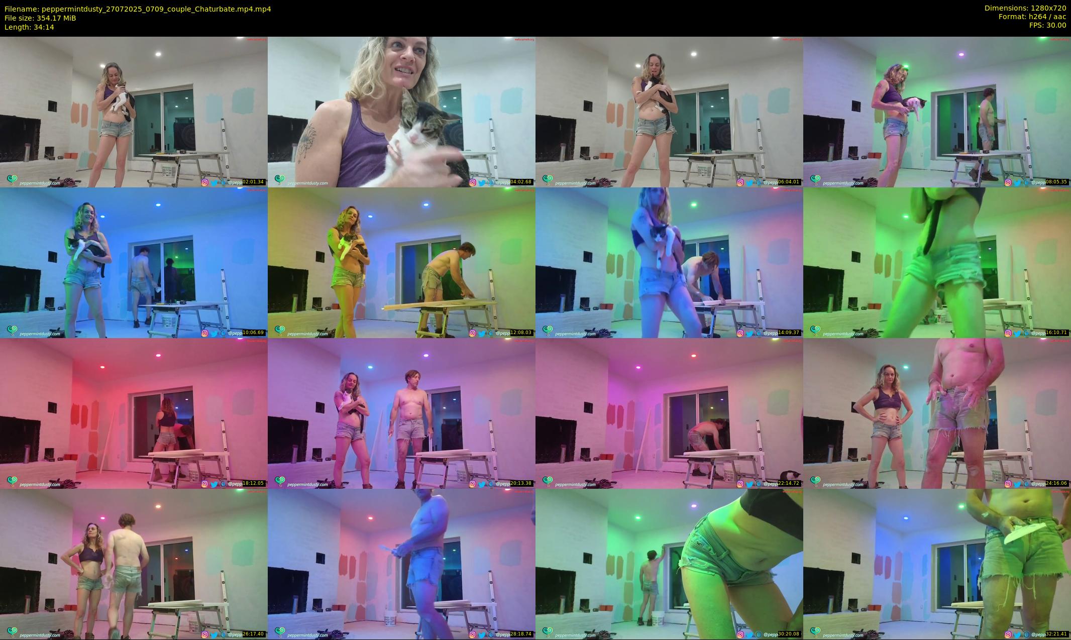 peppermintdusty — 35 minute Chaturbate couple cam show recording, 720p, Jul 27, 2025