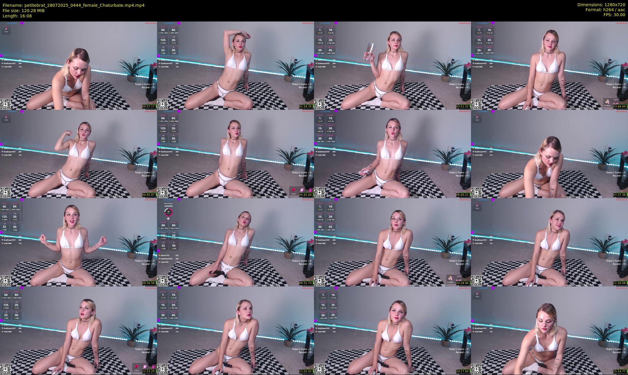 petitebrat — 17 minute Chaturbate female cam show recording, 720p, Jul 28, 2025