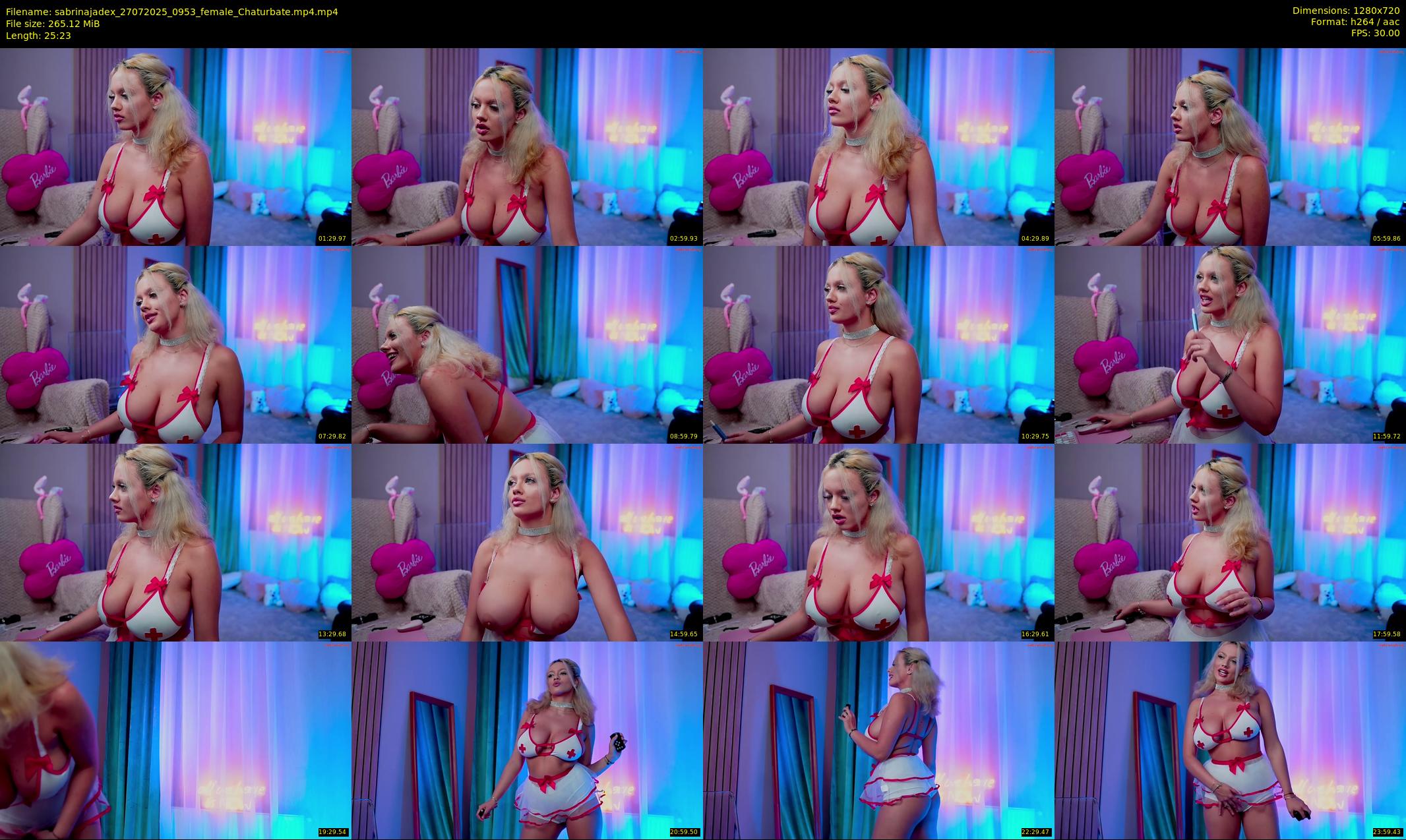 sabrinajadex — 26 minute Chaturbate female cam show recording, 720p, Jul 27, 2025