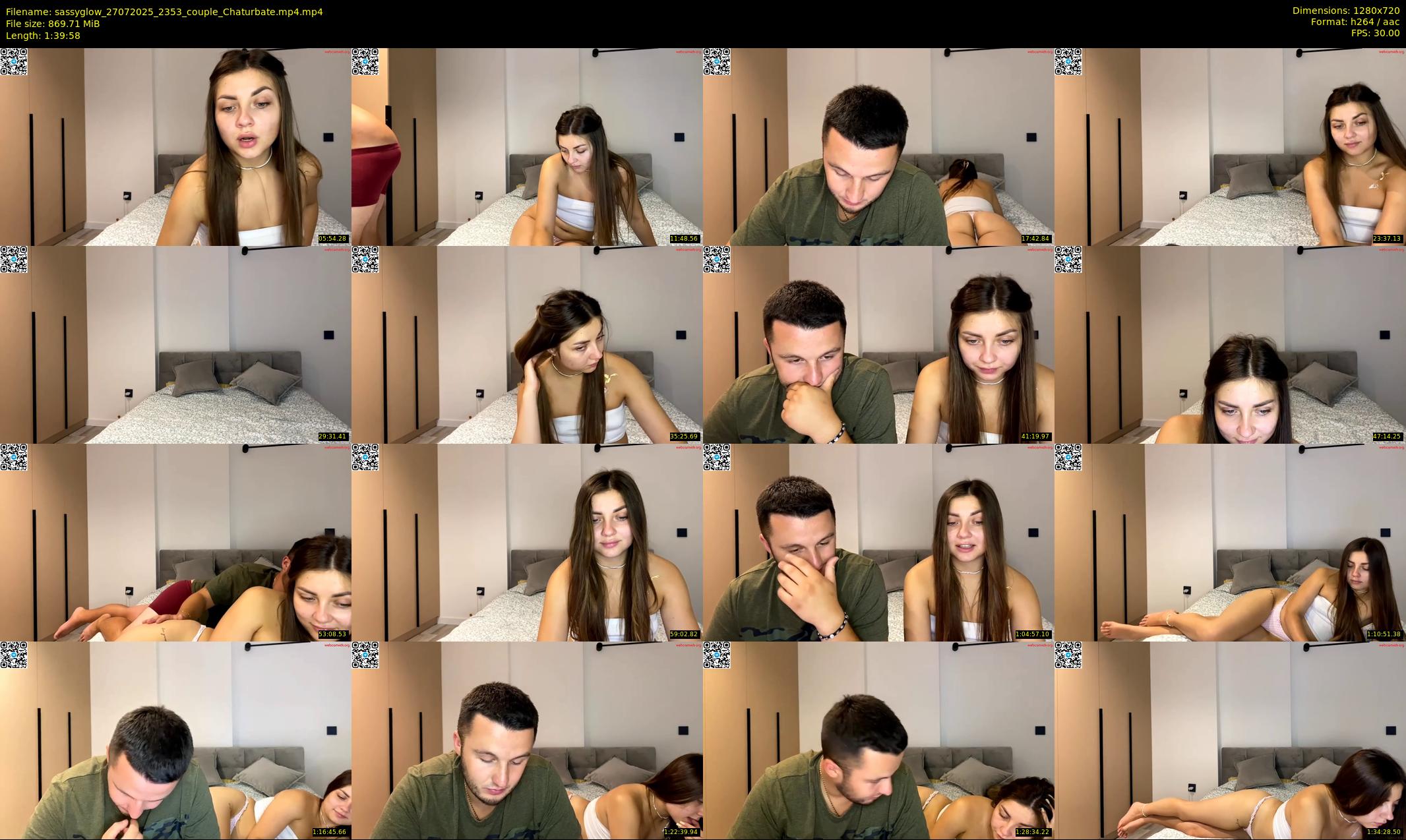 sassyglow — 100 minute Chaturbate couple cam show recording, 720p, Jul 27, 2025