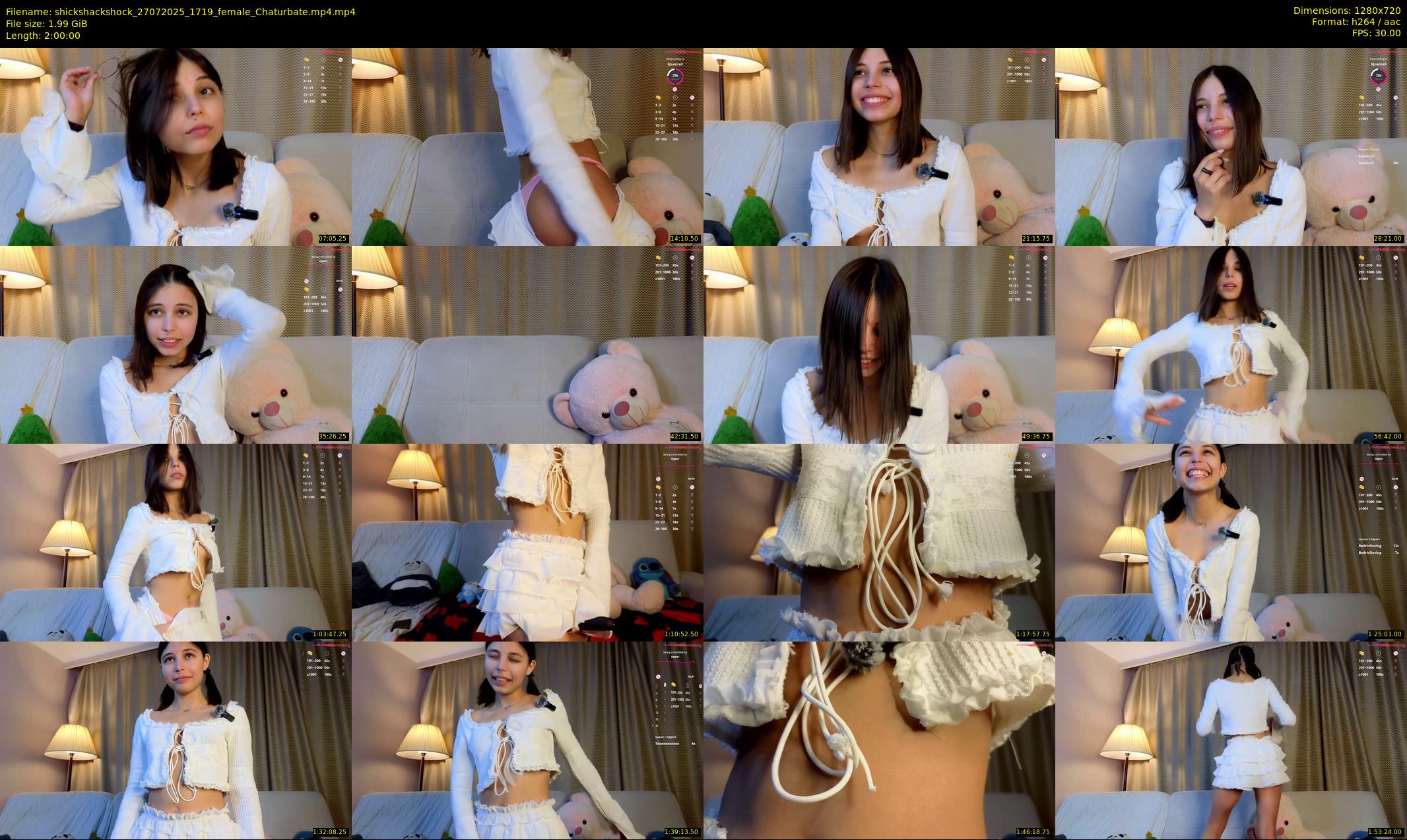 shickshackshock — 120 minute Chaturbate female cam show recording, 720p, Jul 27, 2025