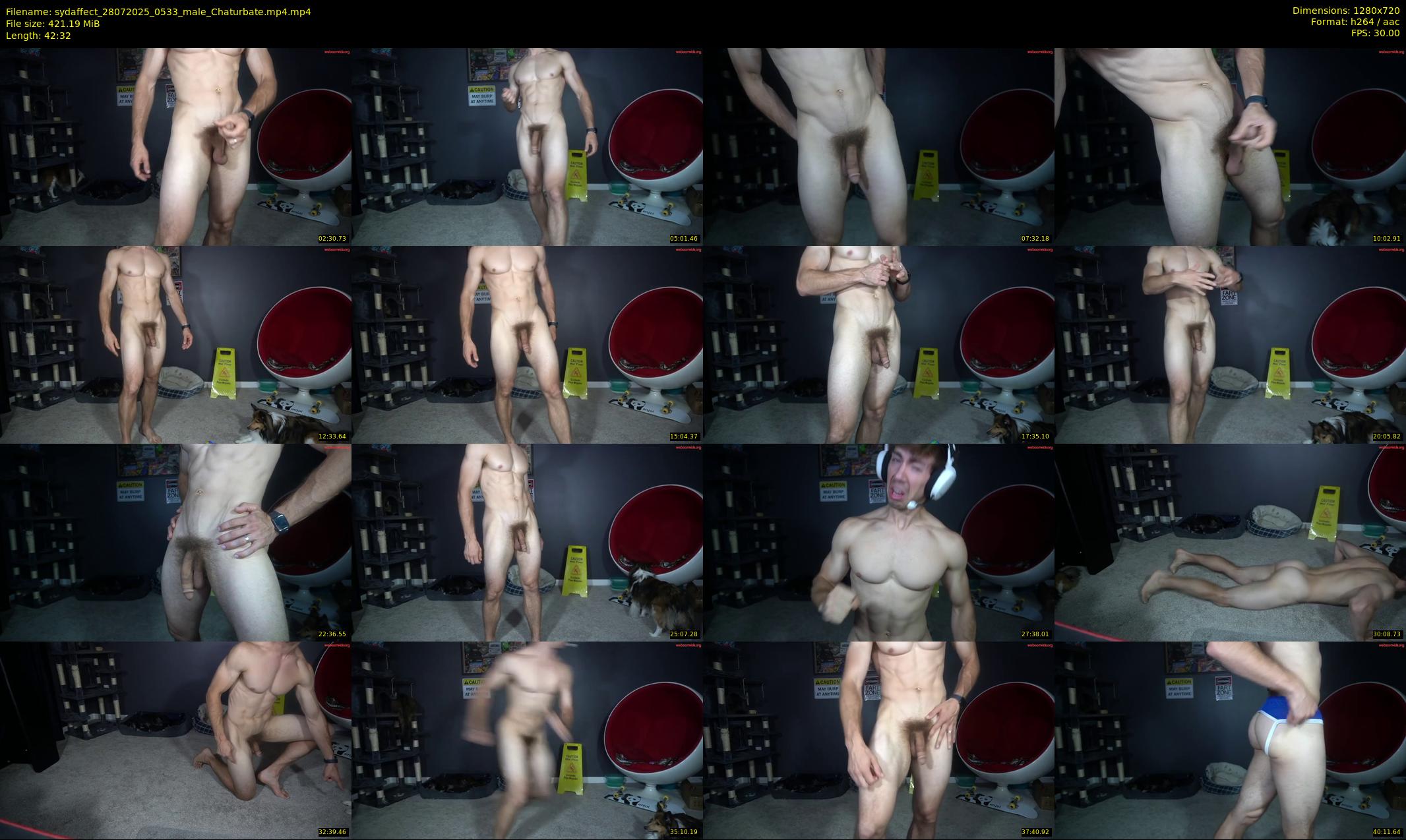 sydaffect — 43 minute Chaturbate male cam show recording, 720p, Jul 28, 2025