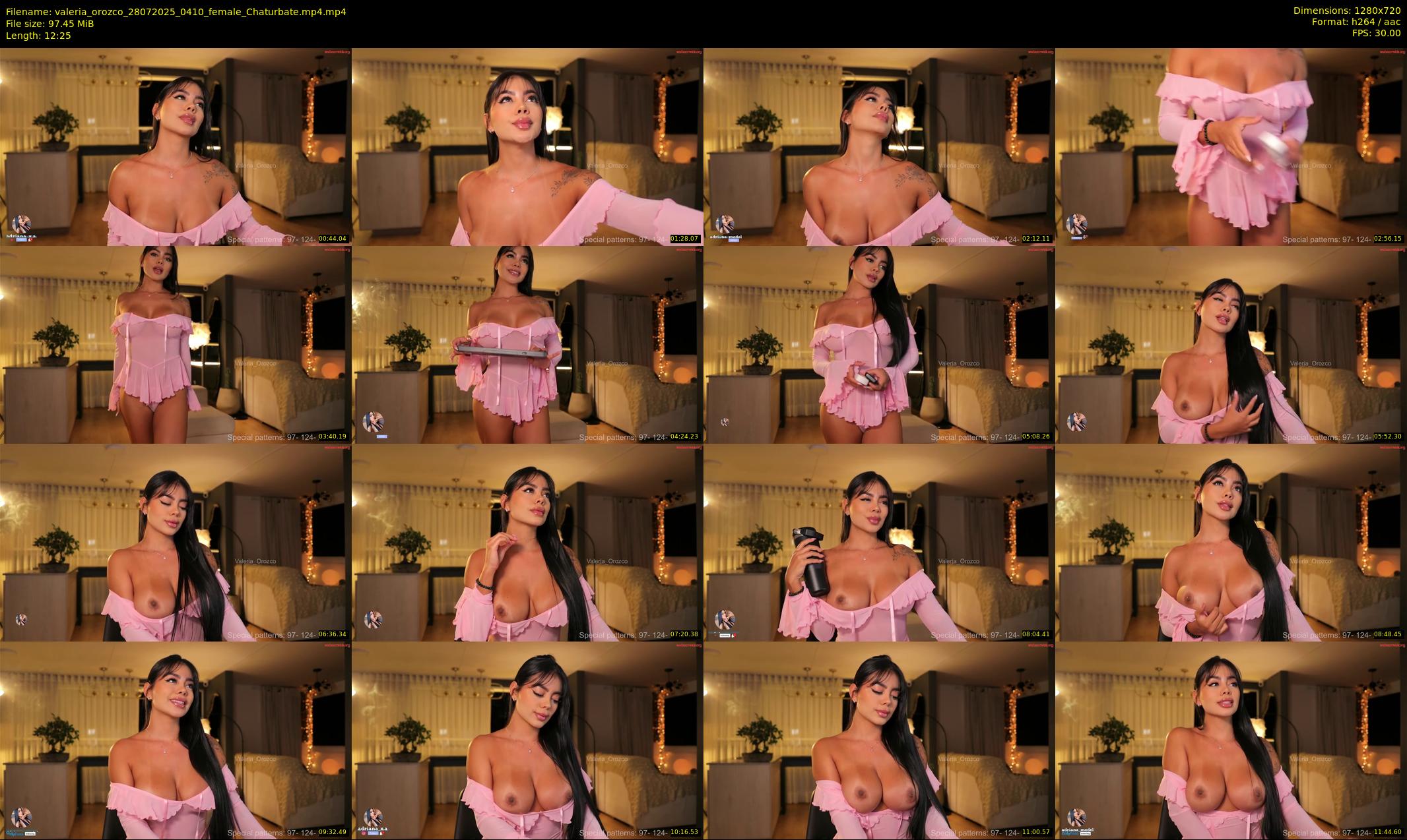 valeria_orozco — 13 minute Chaturbate female cam show recording, 720p, Jul 28, 2025