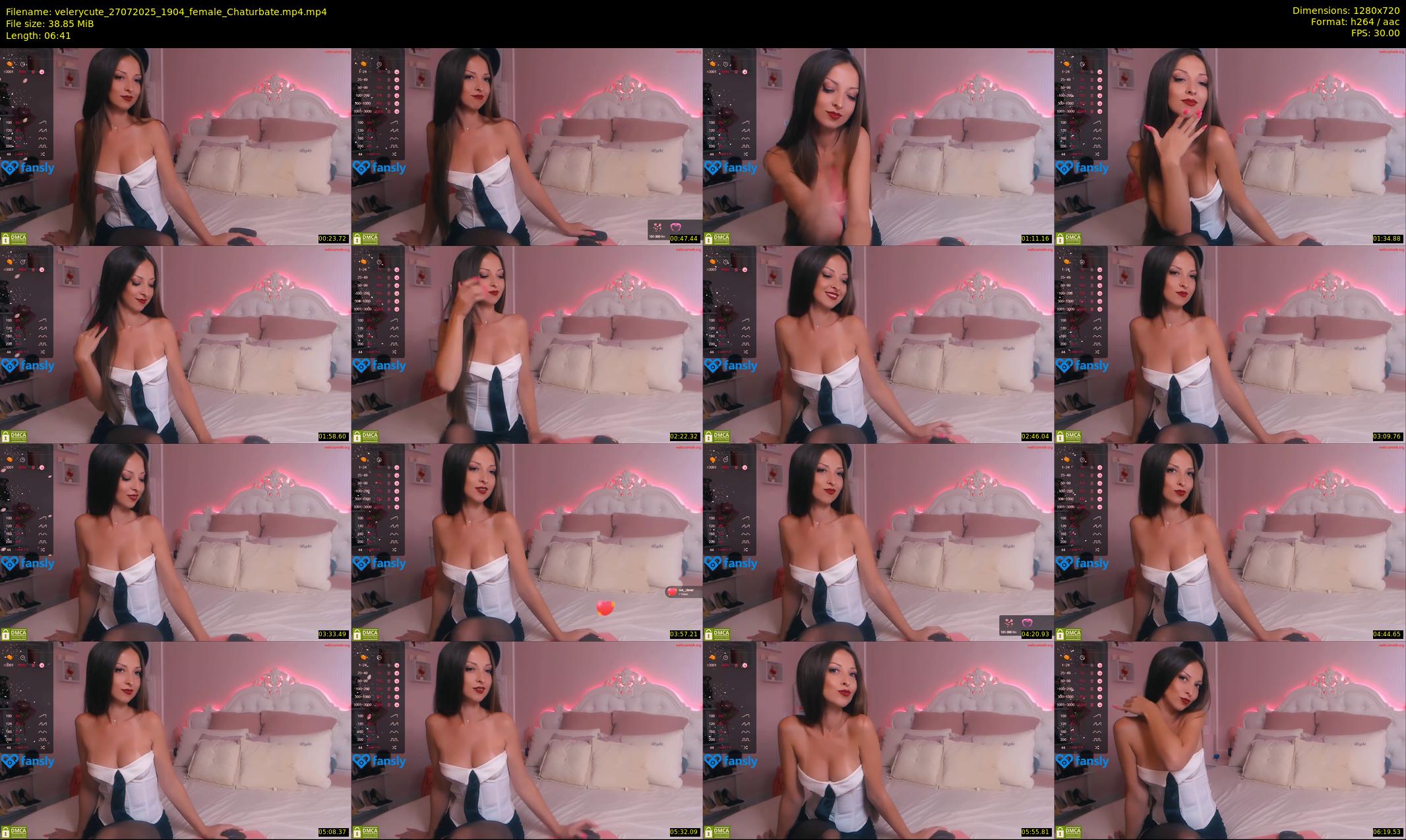 velerycute — 7 minute Chaturbate female cam show recording, 720p, Jul 27, 2025