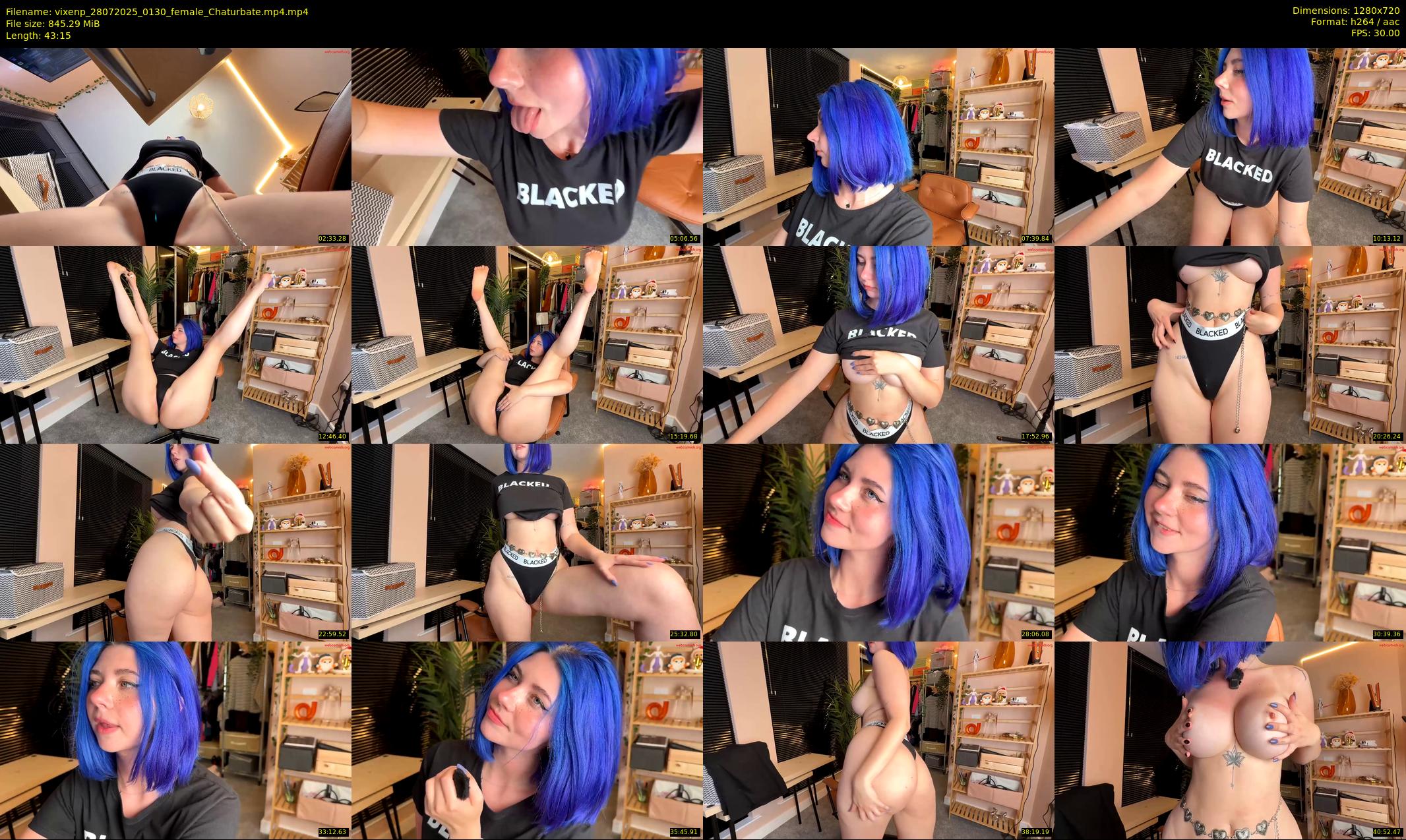 vixenp — 44 minute Chaturbate female cam show recording, 720p, Jul 28, 2025