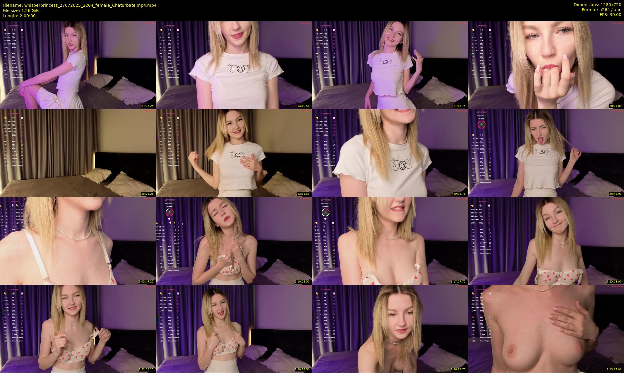whisperprincess — 120 minute Chaturbate female cam show recording, 720p, Jul 27, 2025