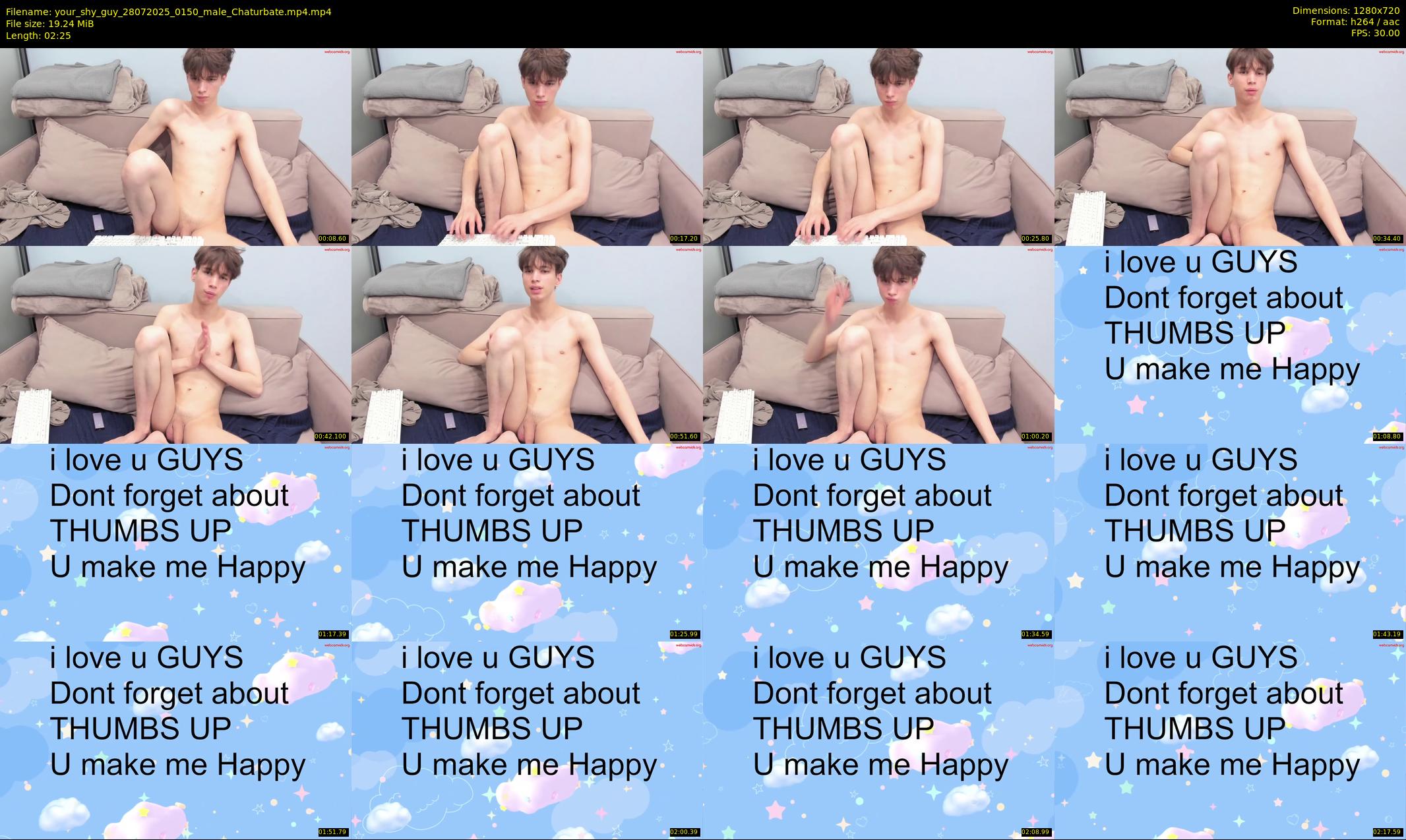 your_shy_guy — 3 minute Chaturbate male cam show recording, 720p, Jul 28, 2025