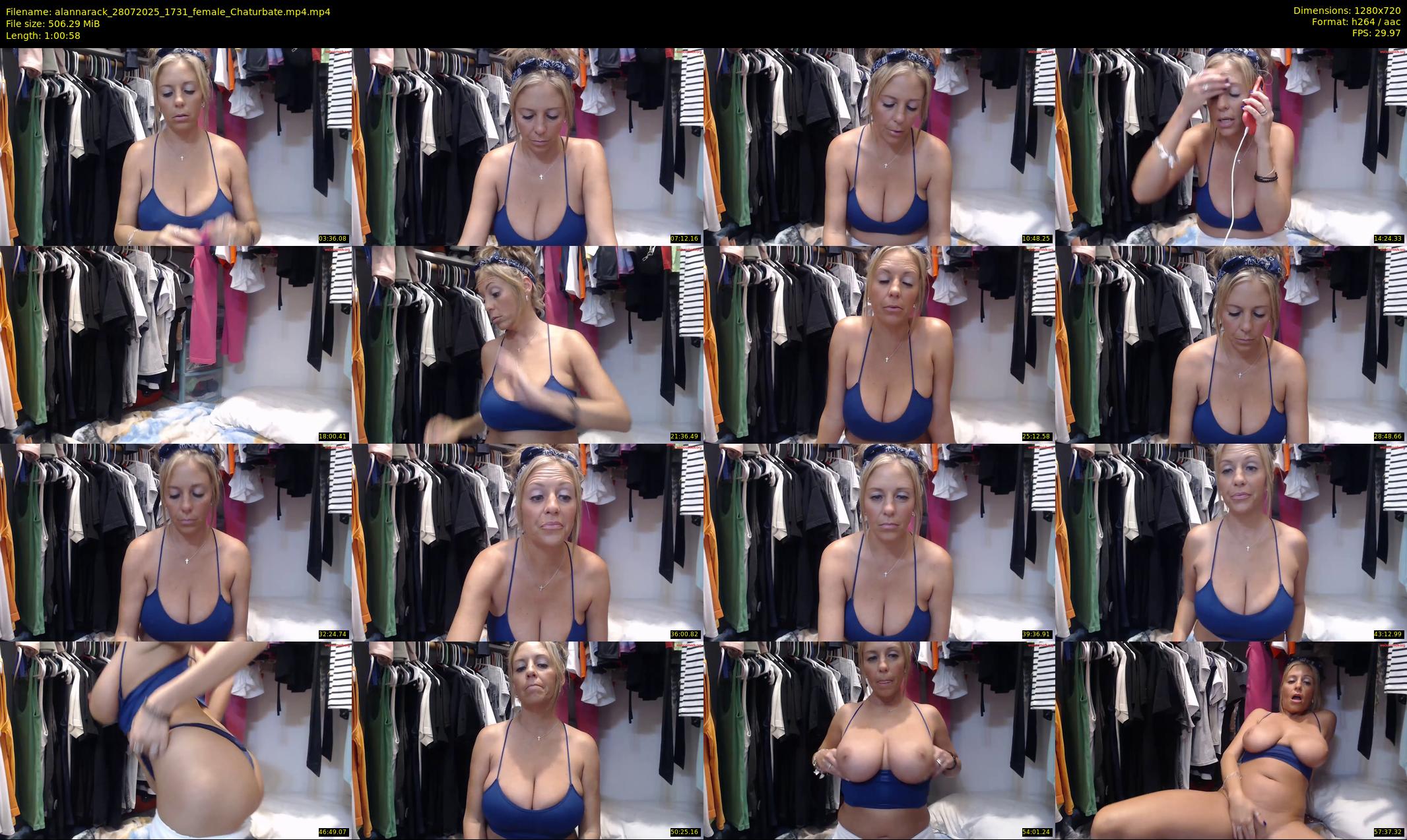alannarack — 61 minute Chaturbate female cam show recording, 720p, Jul 28, 2025