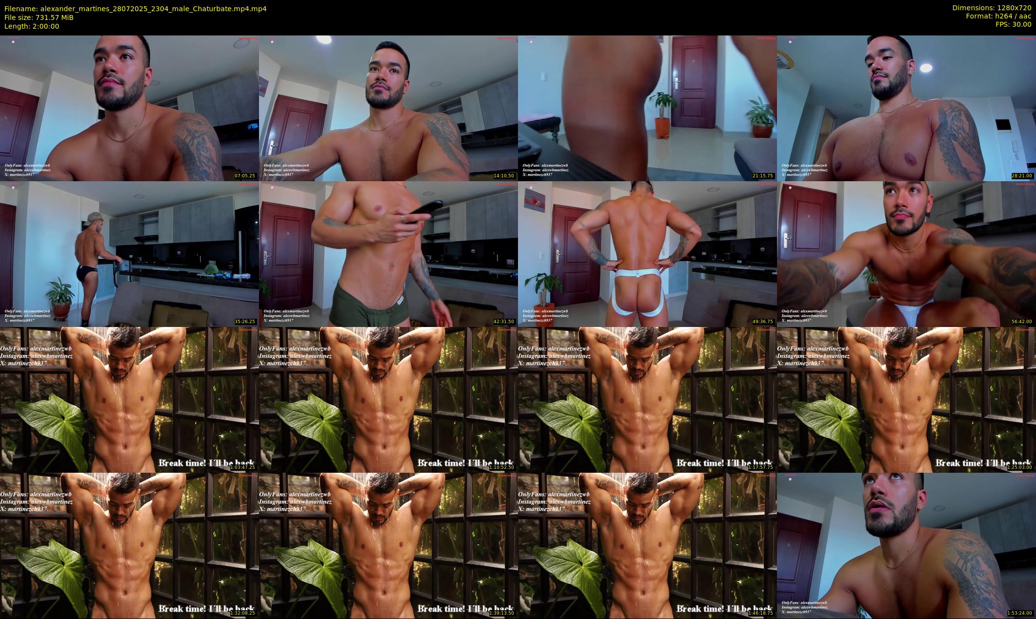 alexander_martines — 120 minute Chaturbate male cam show recording, 720p, Jul 28, 2025
