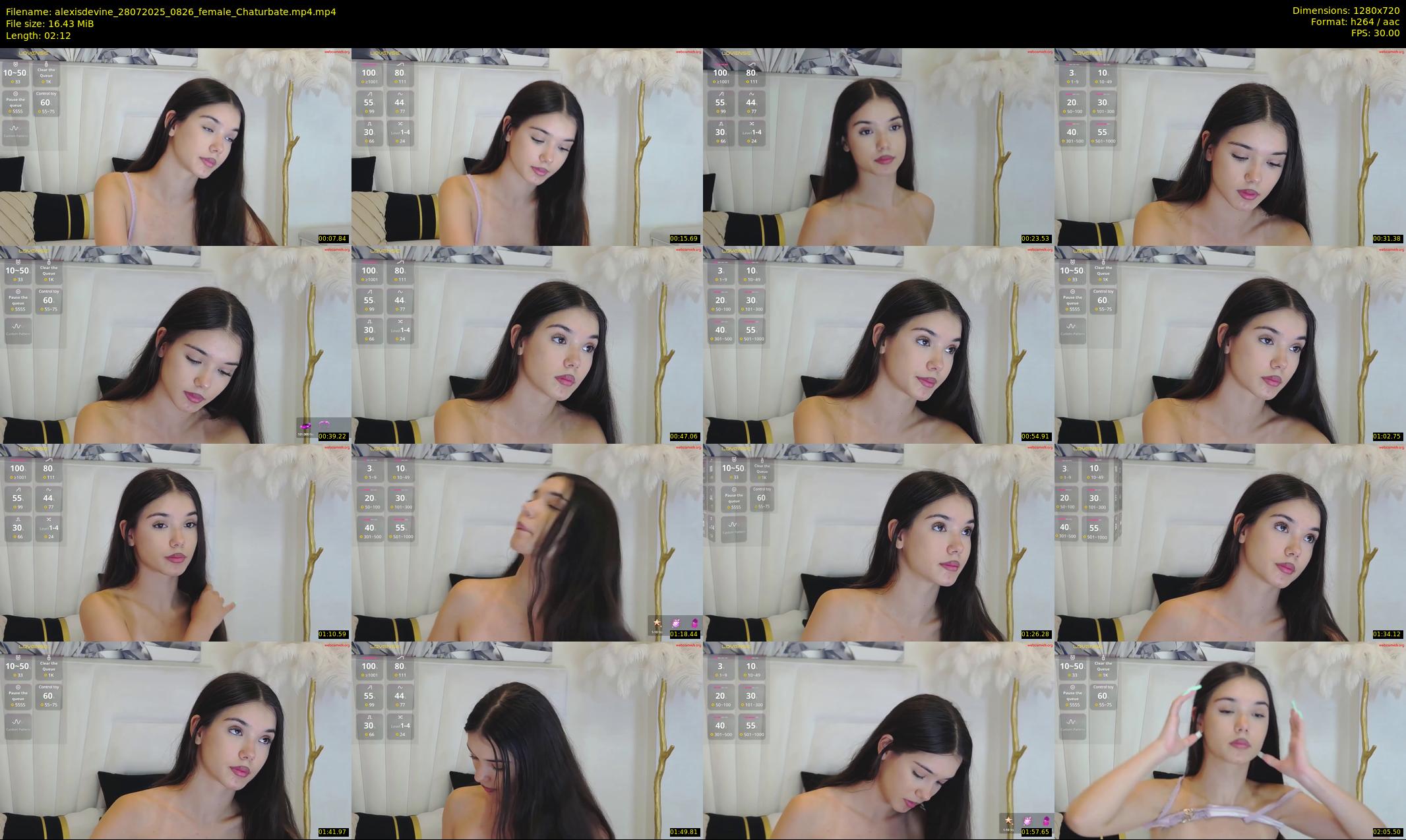 alexisdevine — 3 minute Chaturbate female cam show recording, 720p, Jul 28, 2025