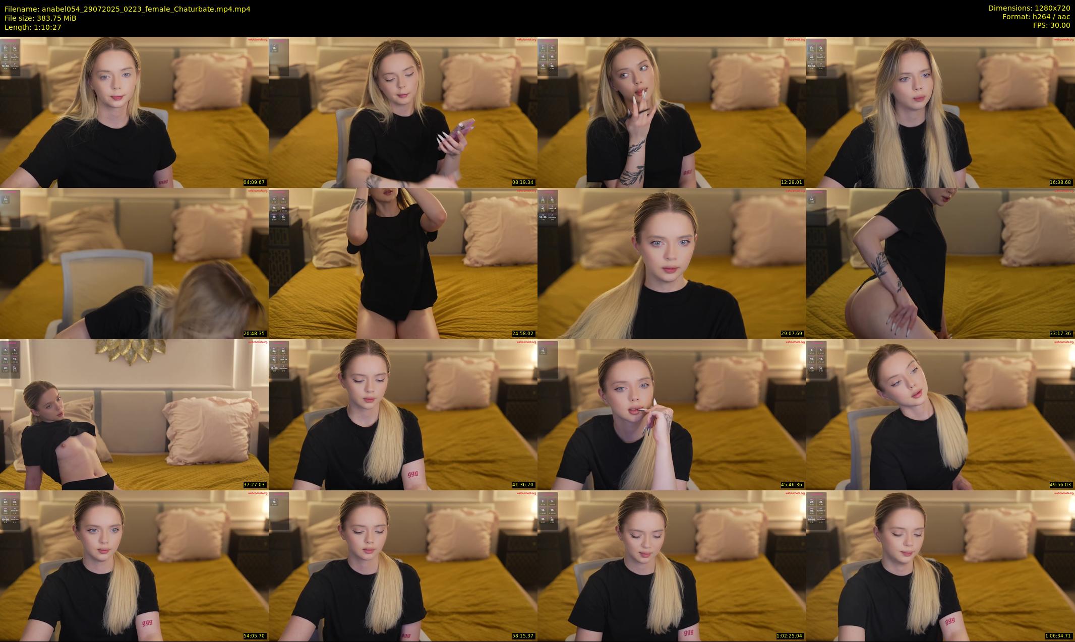 anabel054 — 71 minute Chaturbate female cam show recording, 720p, Jul 29, 2025