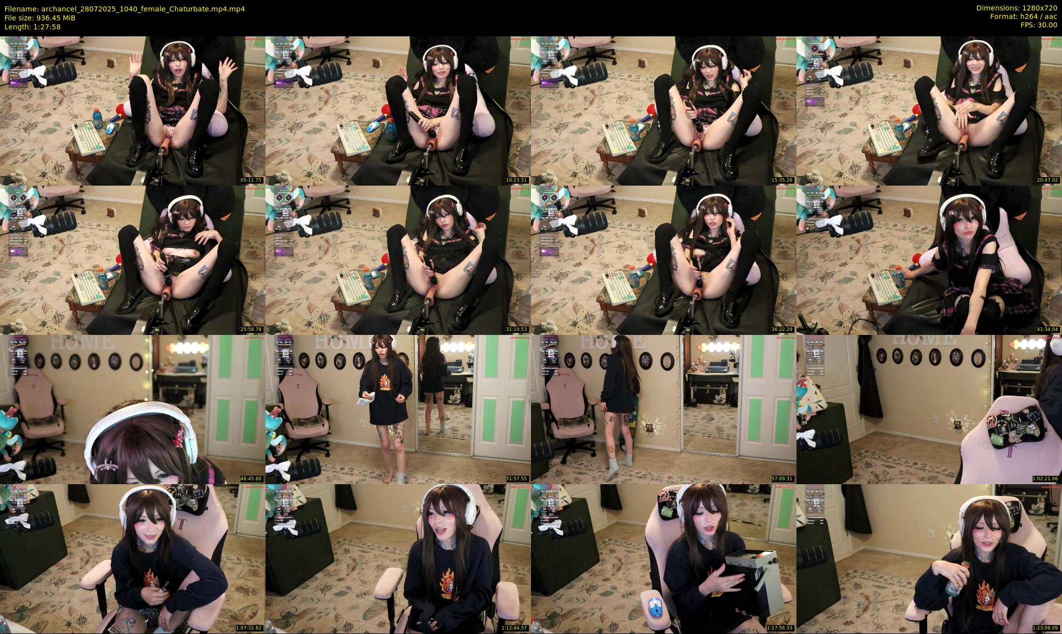 archancel — 88 minute Chaturbate female cam show recording, 720p, Jul 28, 2025