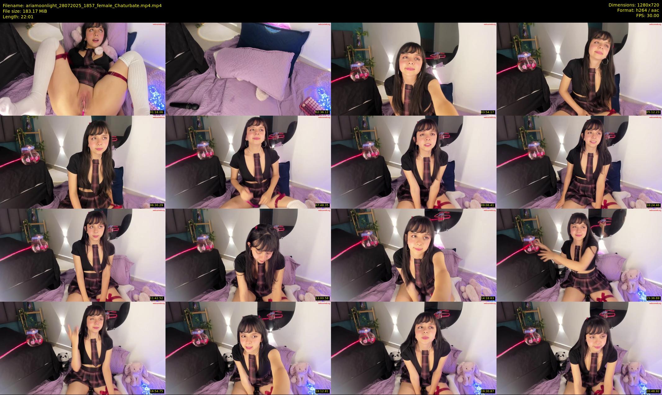 ariamoonlight — 23 minute Chaturbate female cam show recording, 720p, Jul 28, 2025