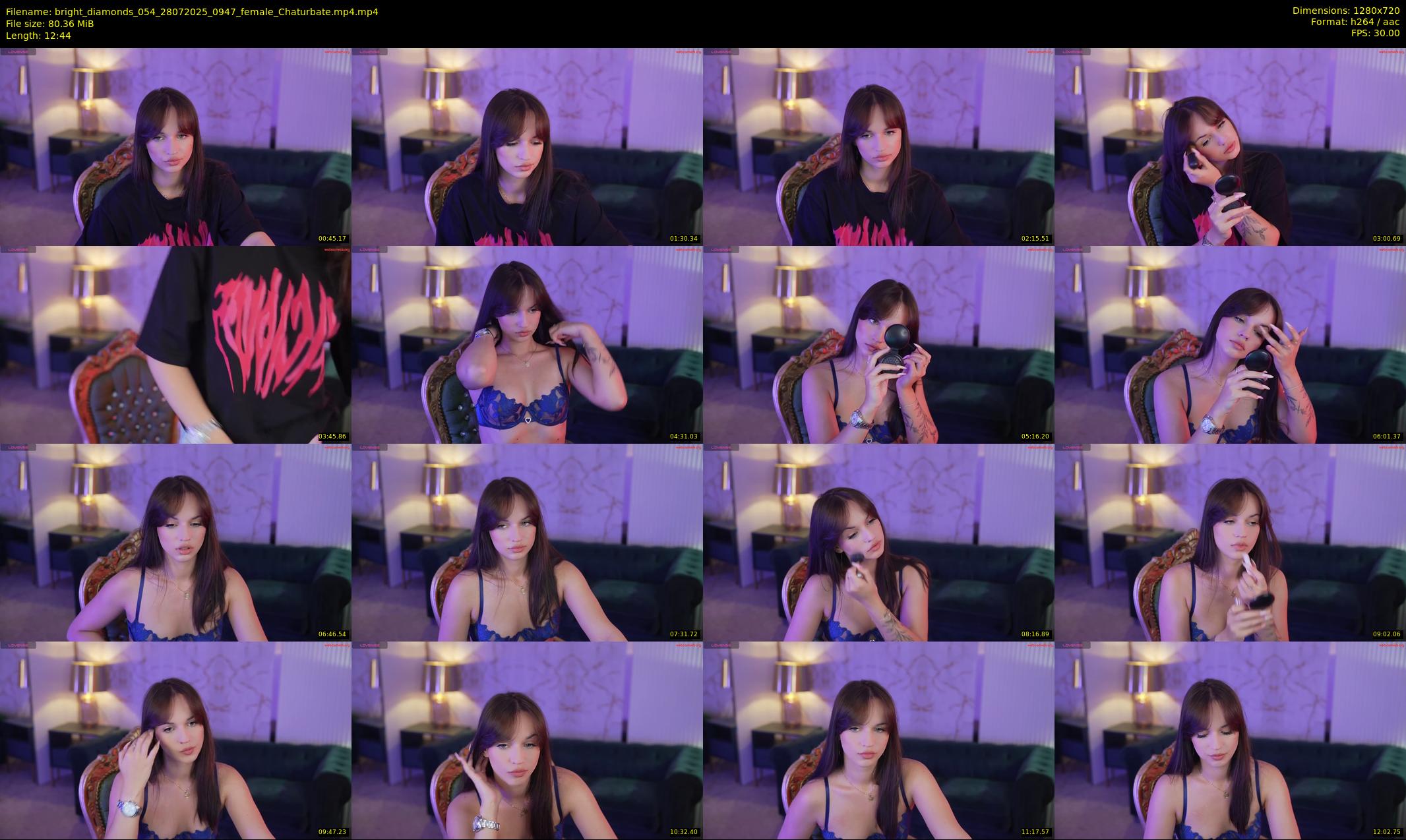 bright_diamonds_054 — 13 minute Chaturbate couple cam show recording, 720p, Jul 28, 2025