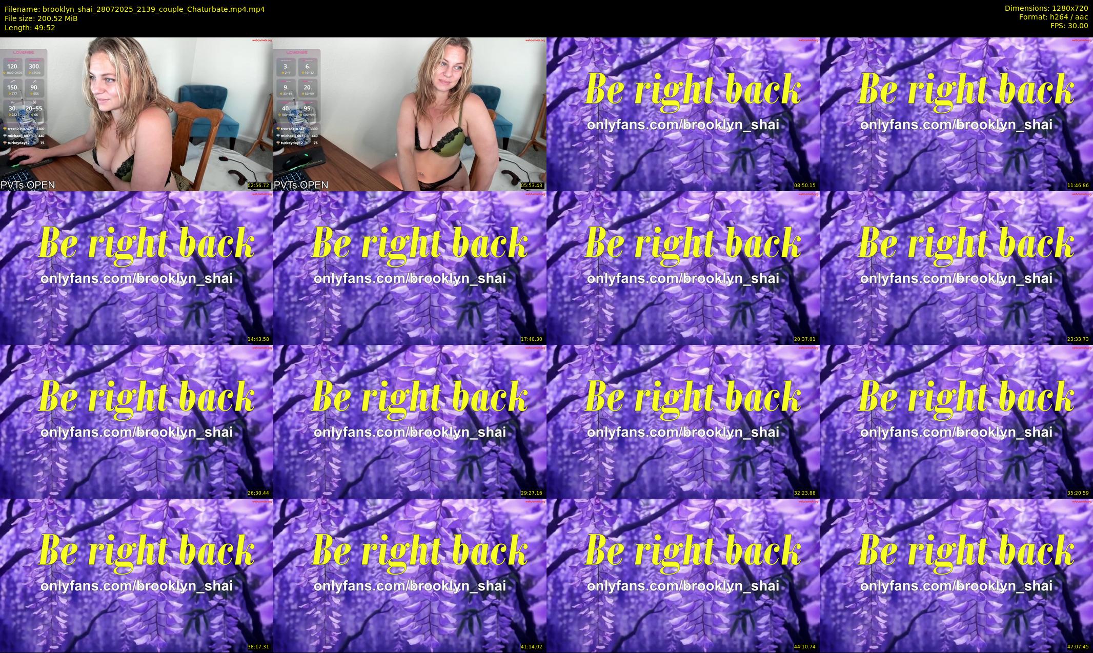 brooklyn_shai — 50 minute Chaturbate couple cam show recording, 720p, Jul 28, 2025